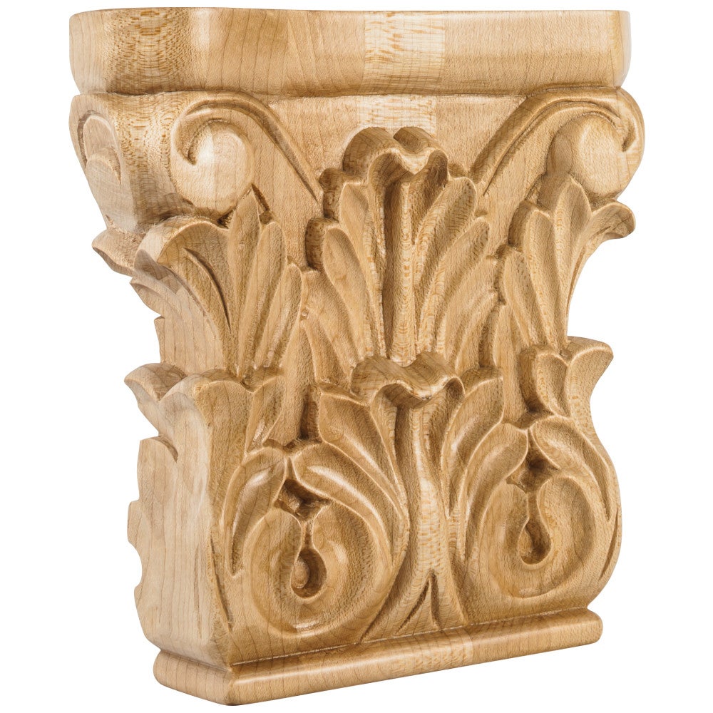Hardware Resources 6" W x 1-1/4" D x 6" H Cherry Acanthus Capital