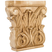 Hardware Resources 6" W x 1-1/4" D x 6" H Cherry Acanthus Capital