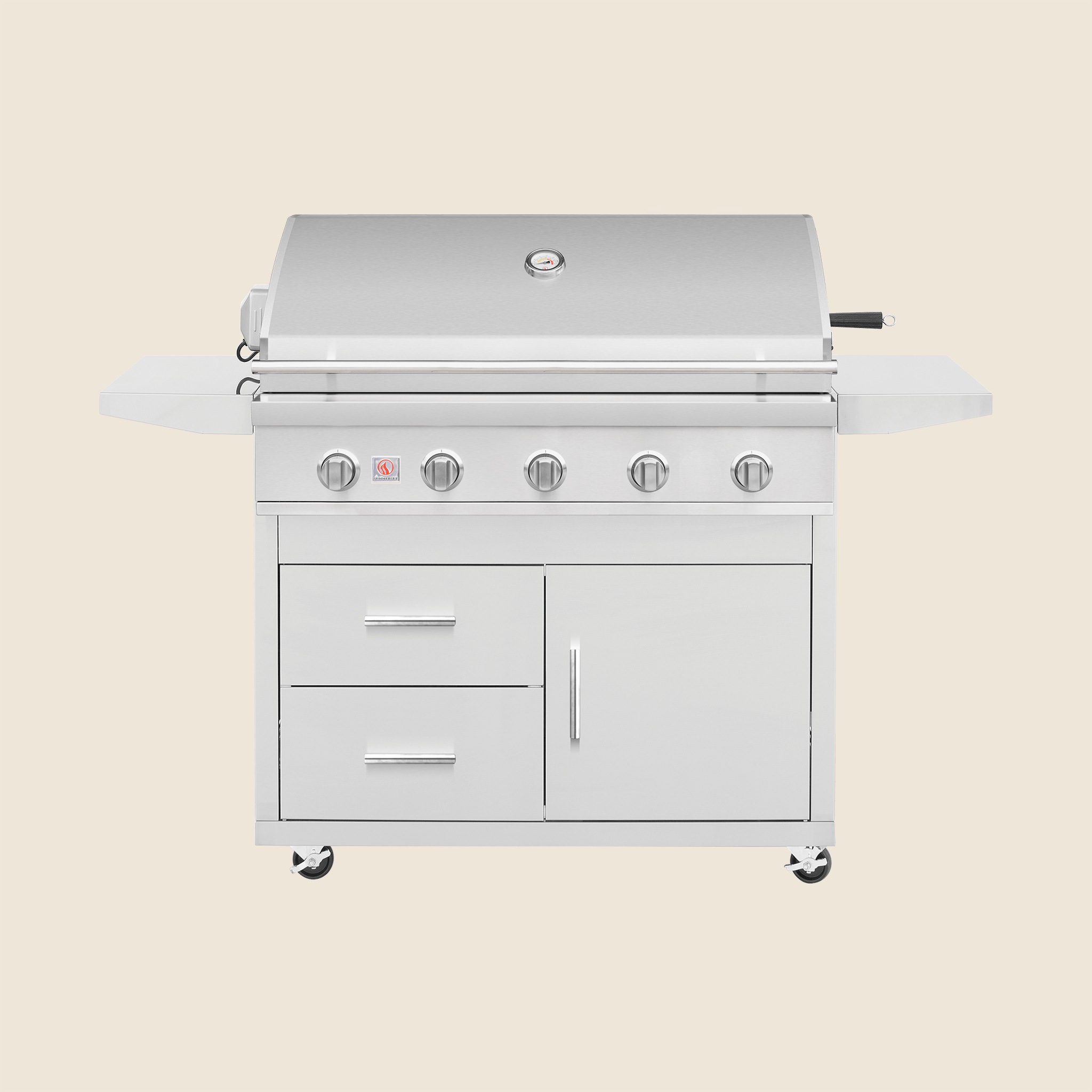 Summerset Deluxe Cart for 40" Sizzler / Sizzler Pro Grill, CART-SZR40-DC