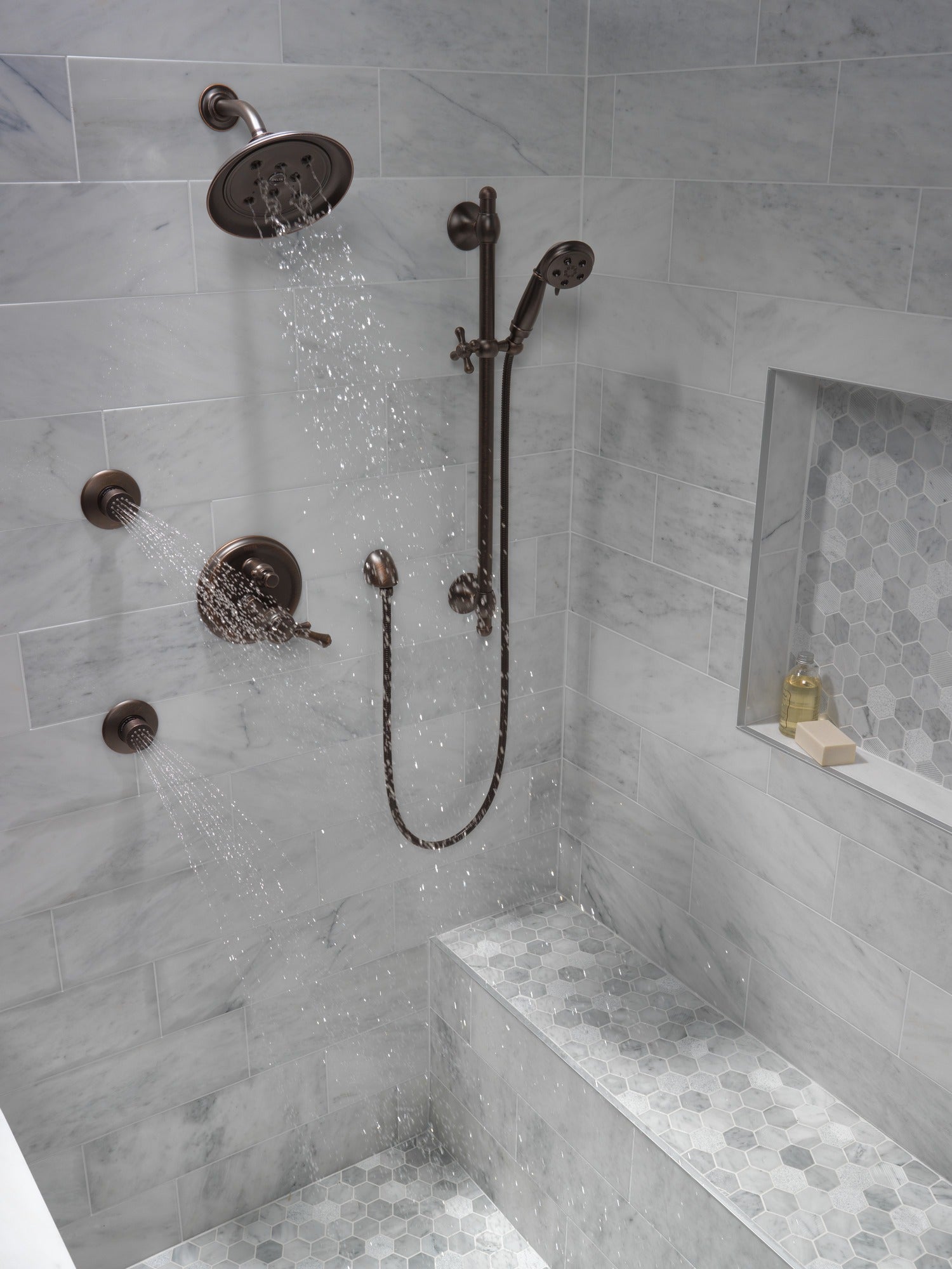 Delta Cassidy® Traditional 2-Handle TempAssure® 17T Series Valve Trim with 3-Setting Integrated Diverter