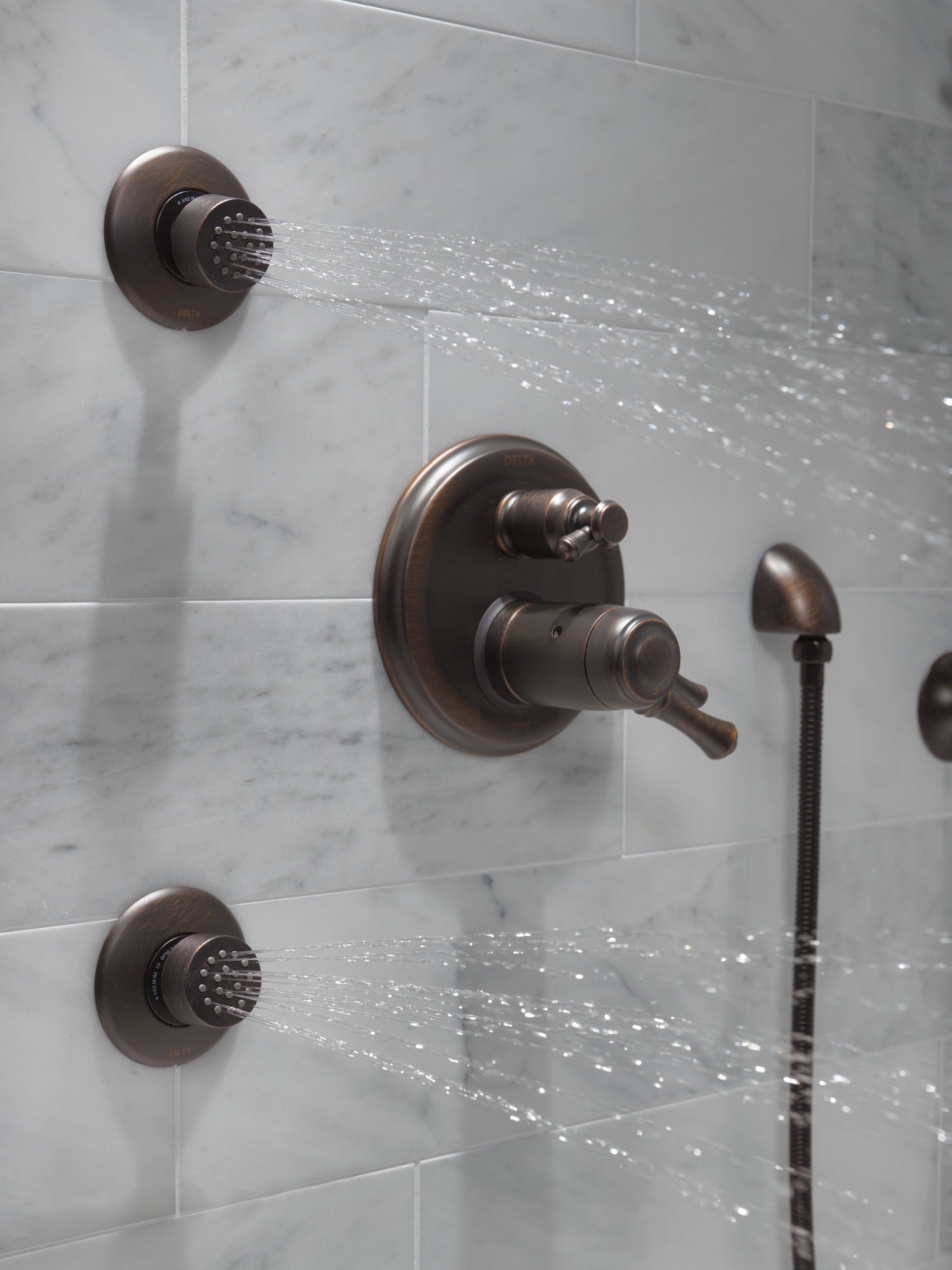 Delta Cassidy® Traditional 2-Handle TempAssure® 17T Series Valve Trim with 3-Setting Integrated Diverter