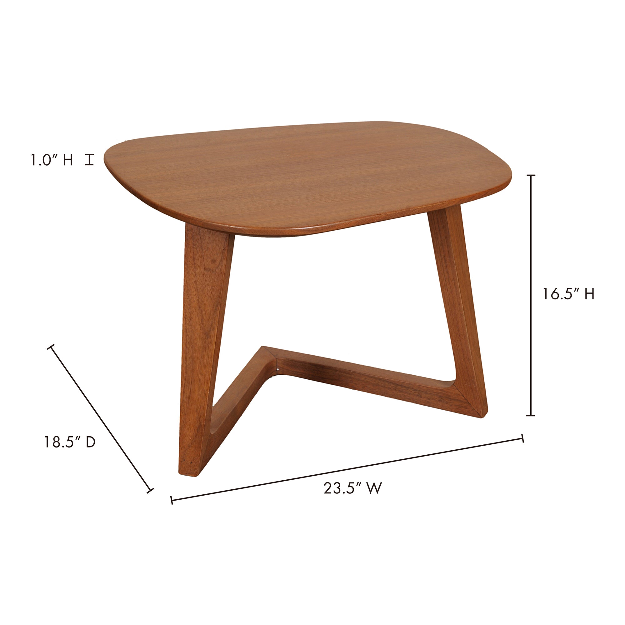 Moes Godenza End Table Brown CB-1018-03