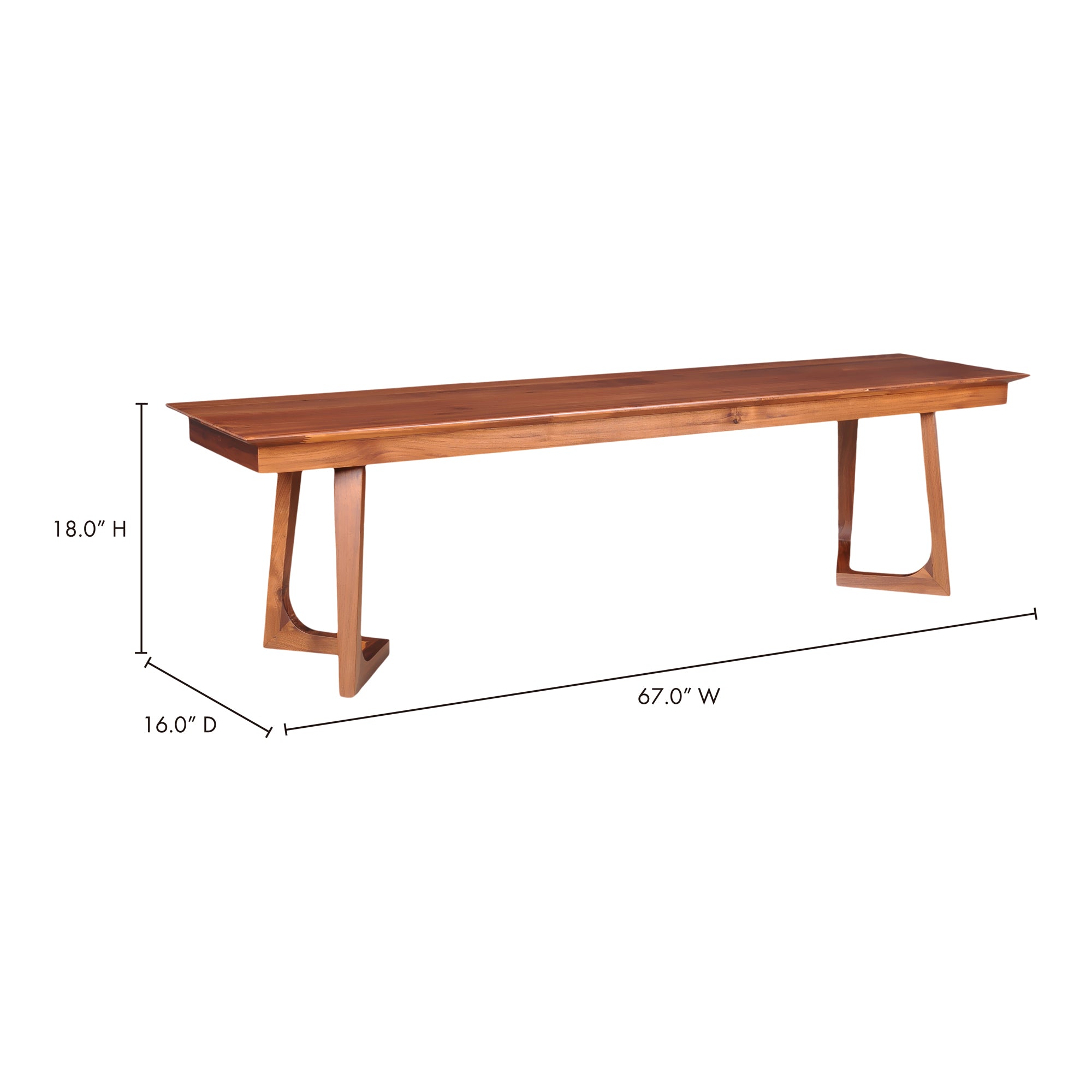 Moes Godenza Bench Brown CB-1022-03-0