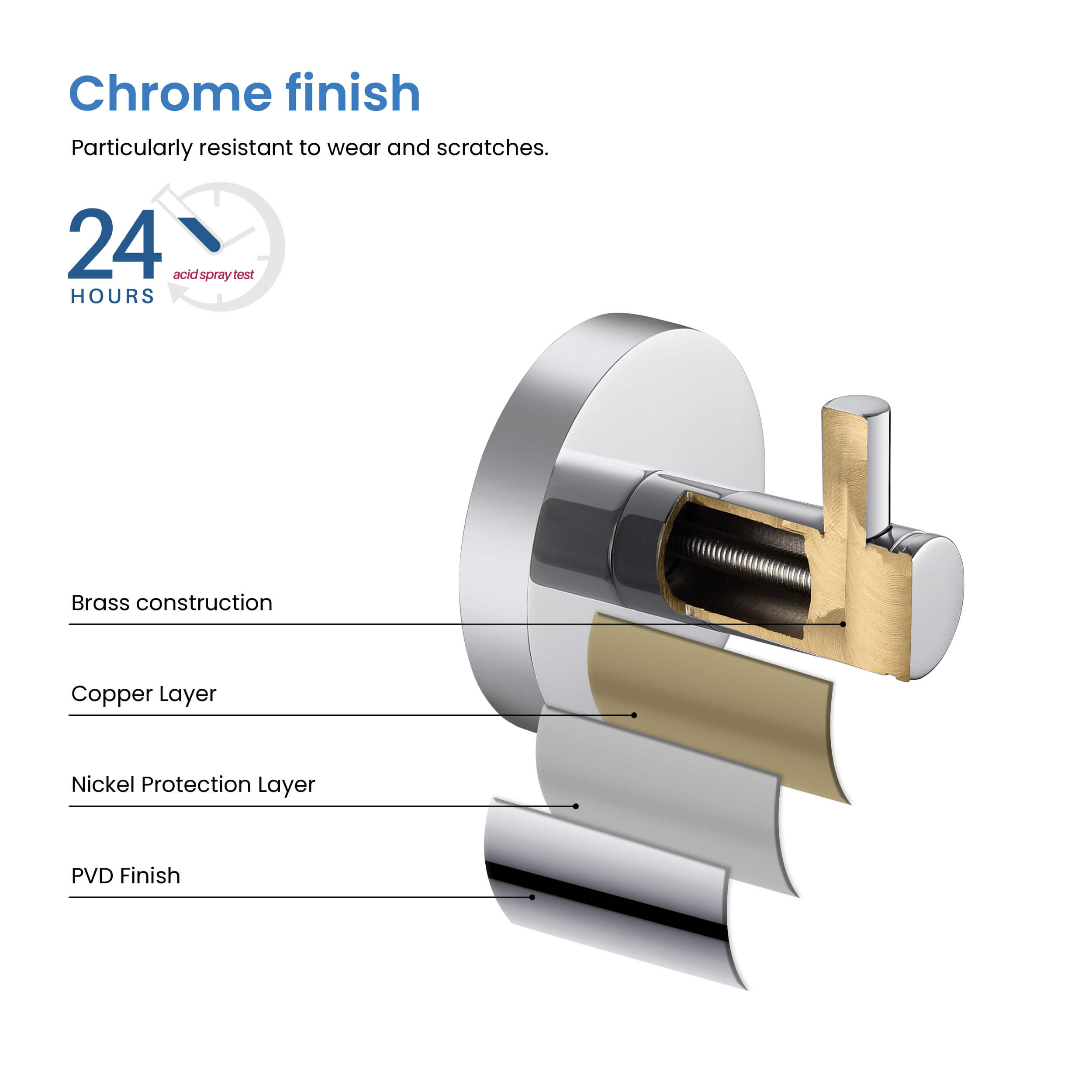 Halo Bathroom Towel & Robe Hook