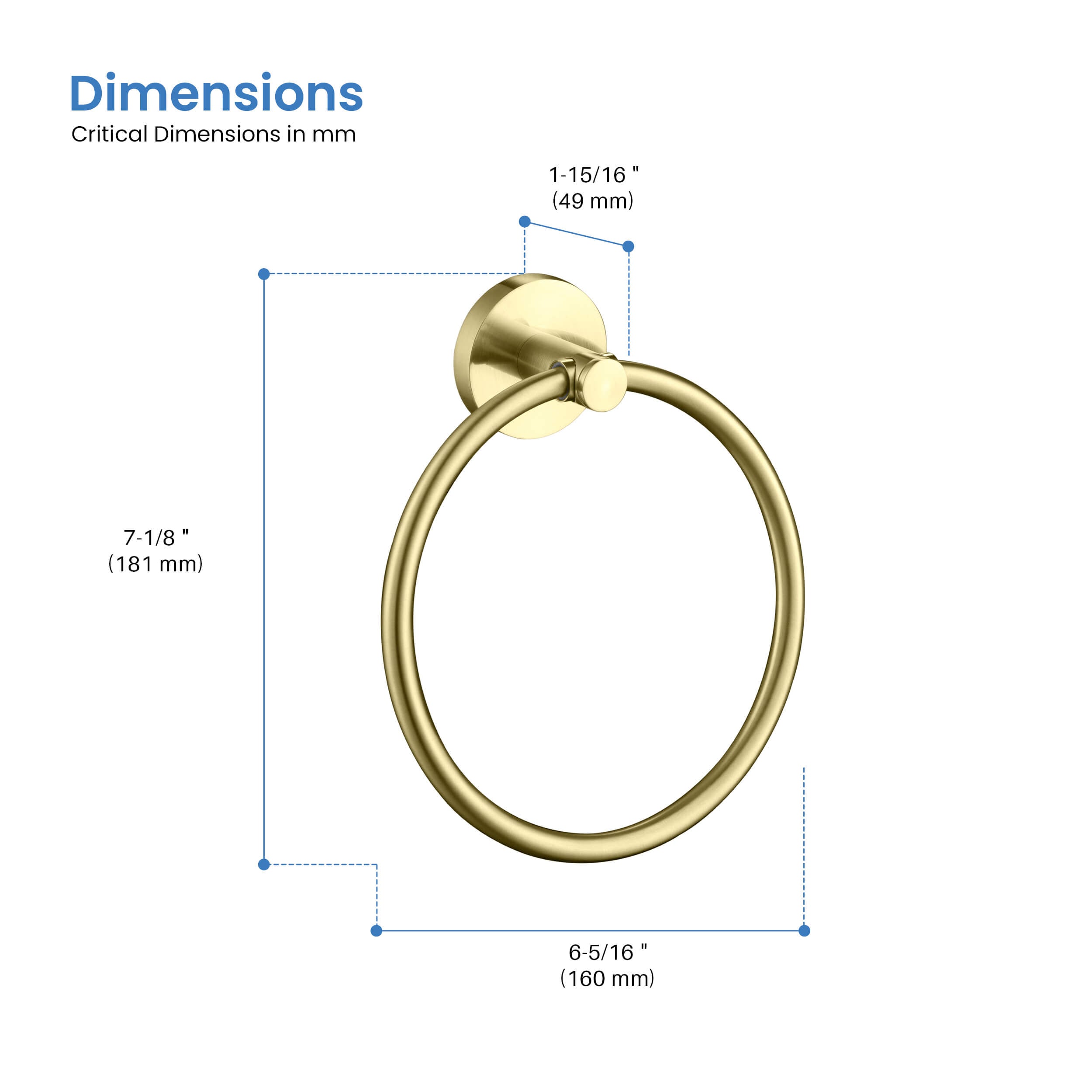Halo Bathroom Towel Ring