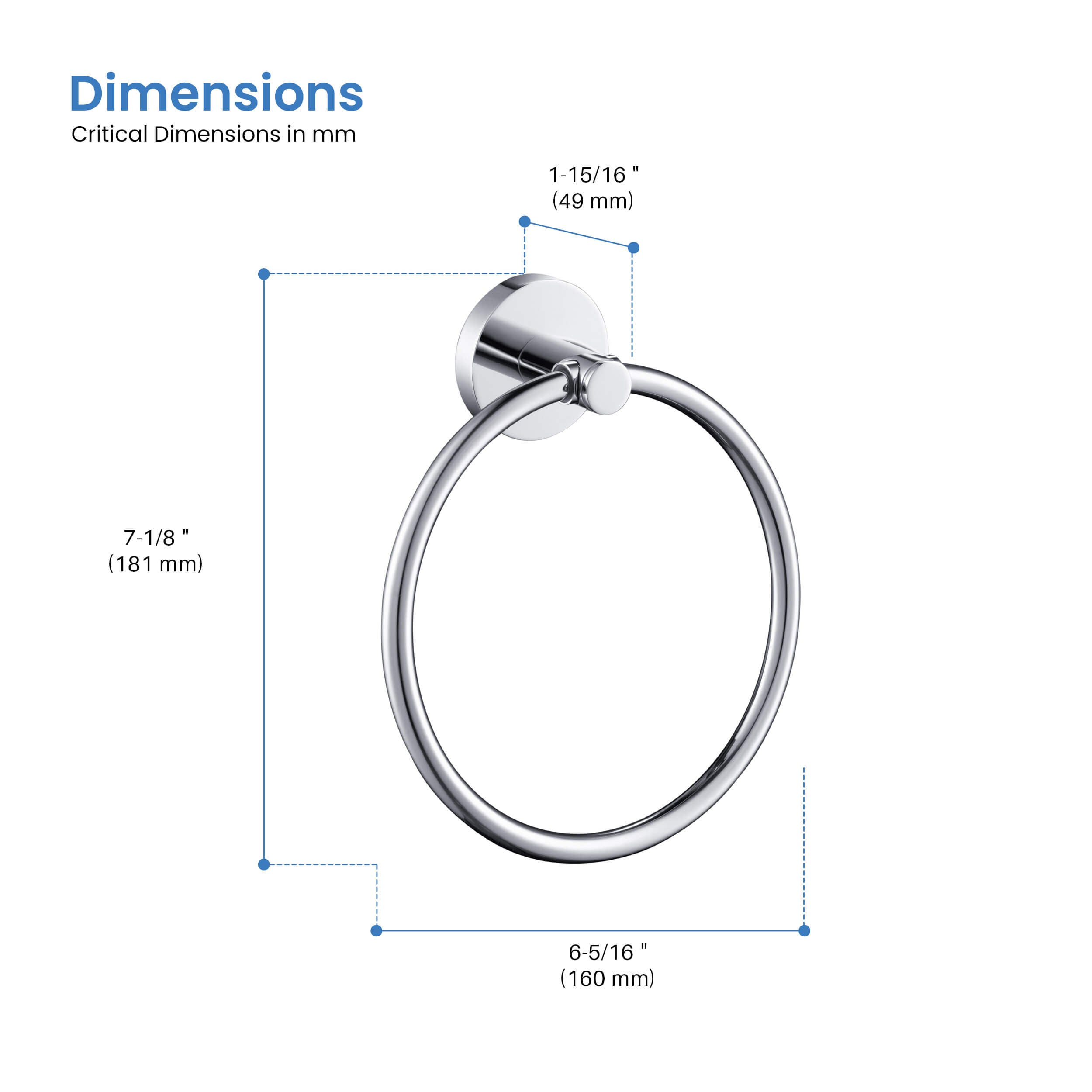 Halo Bathroom Towel Ring