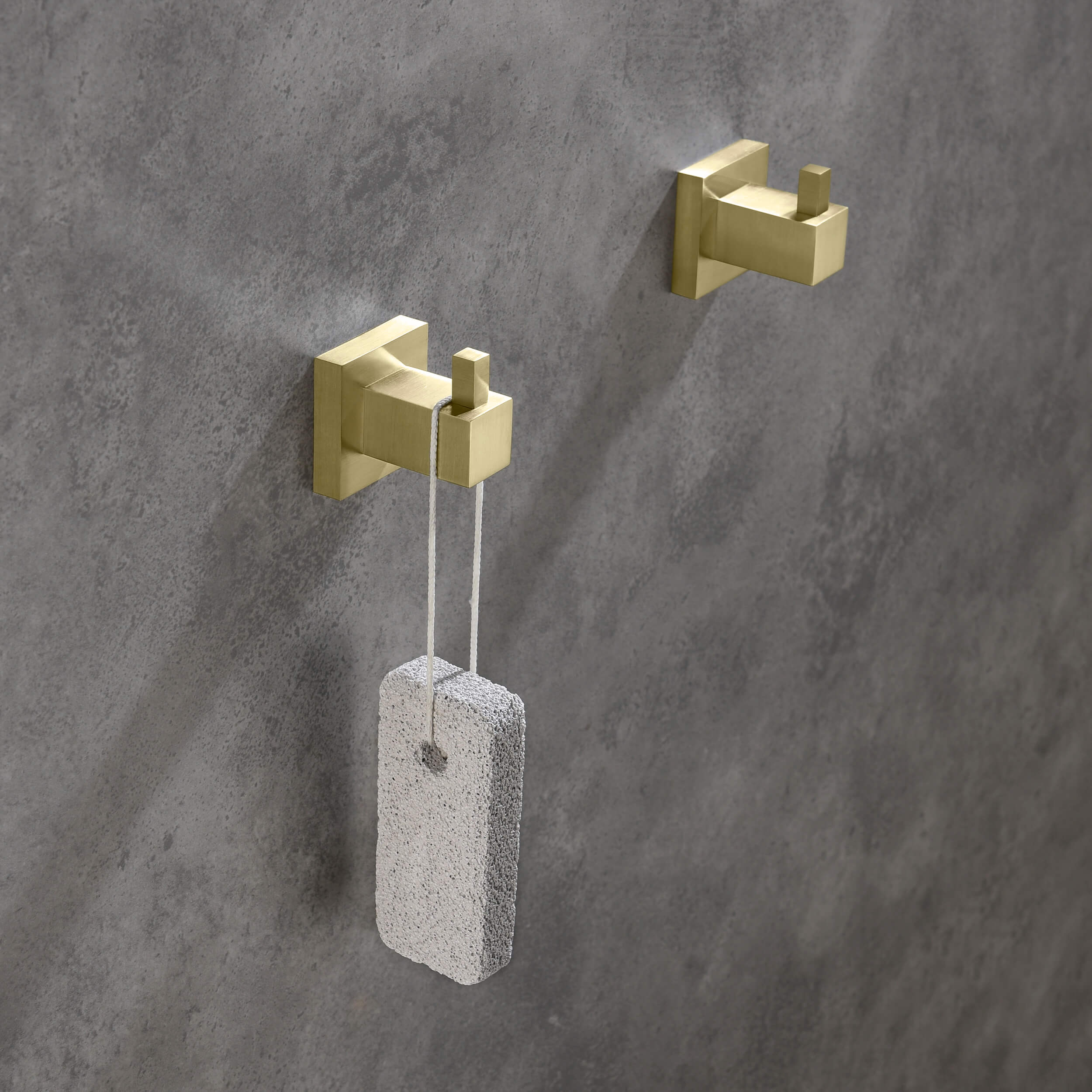 Quadra Bathroom Towel & Robe Hook 2 Count