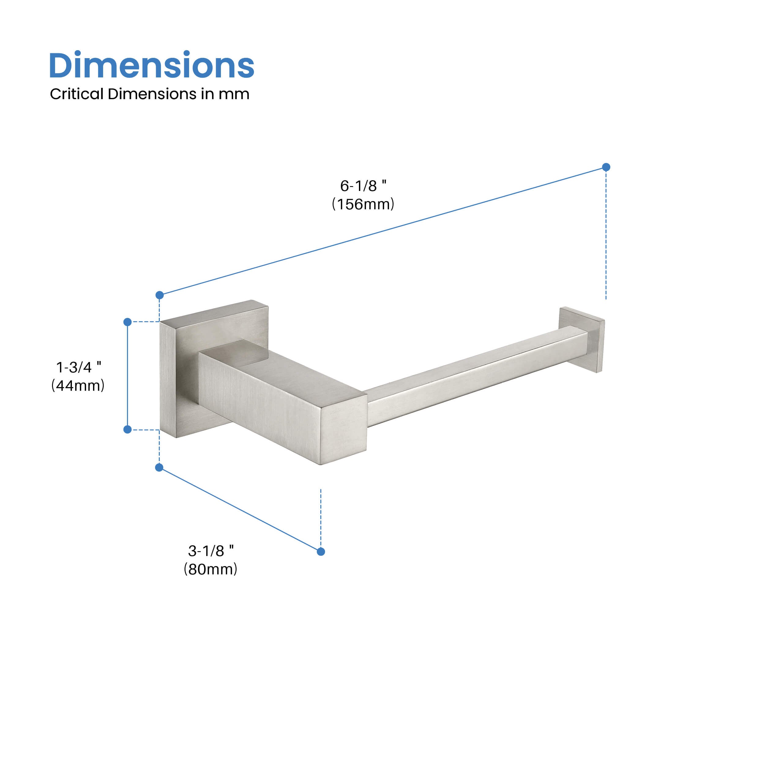 Quadra Bathroom Toilet Paper Holder