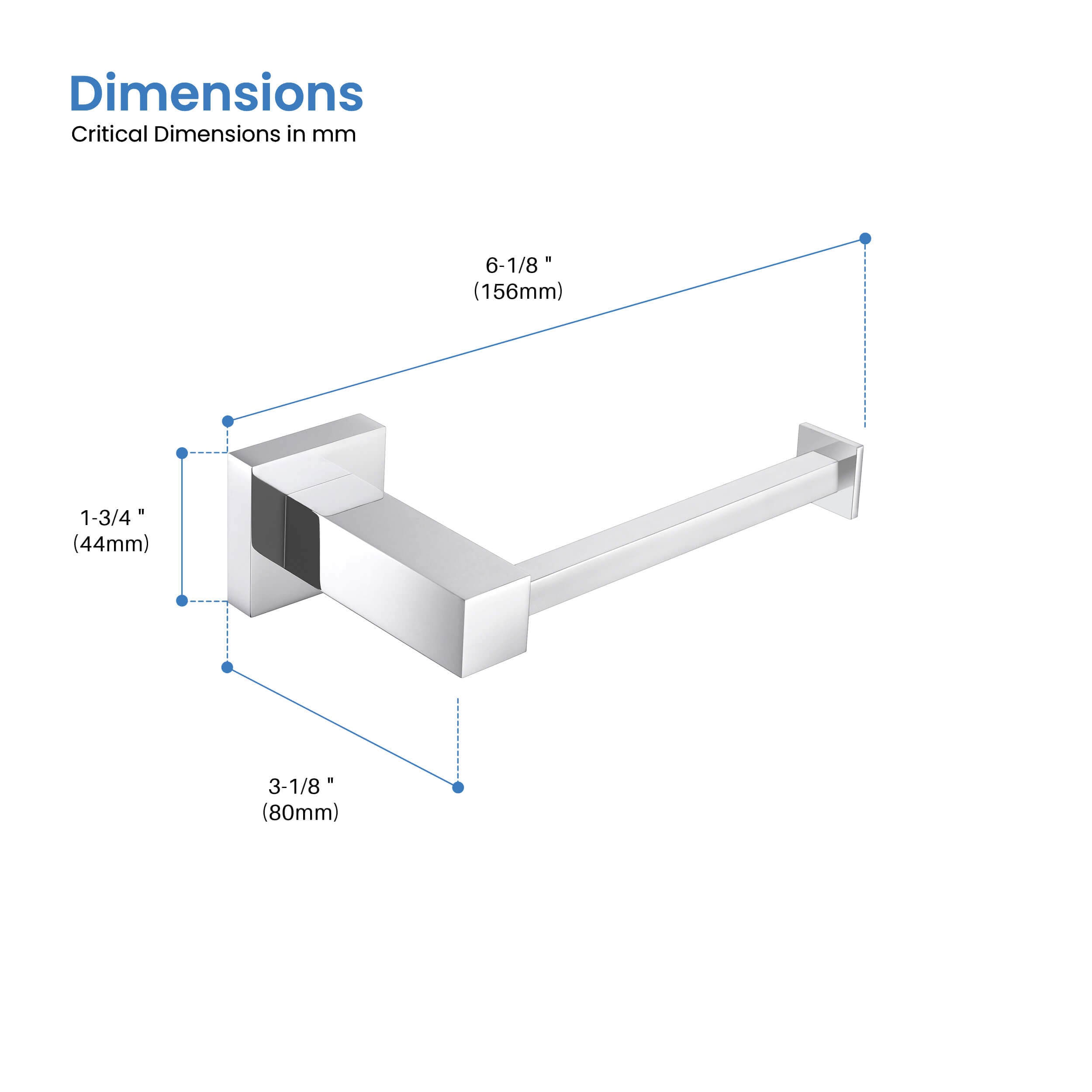 Quadra Bathroom Toilet Paper Holder