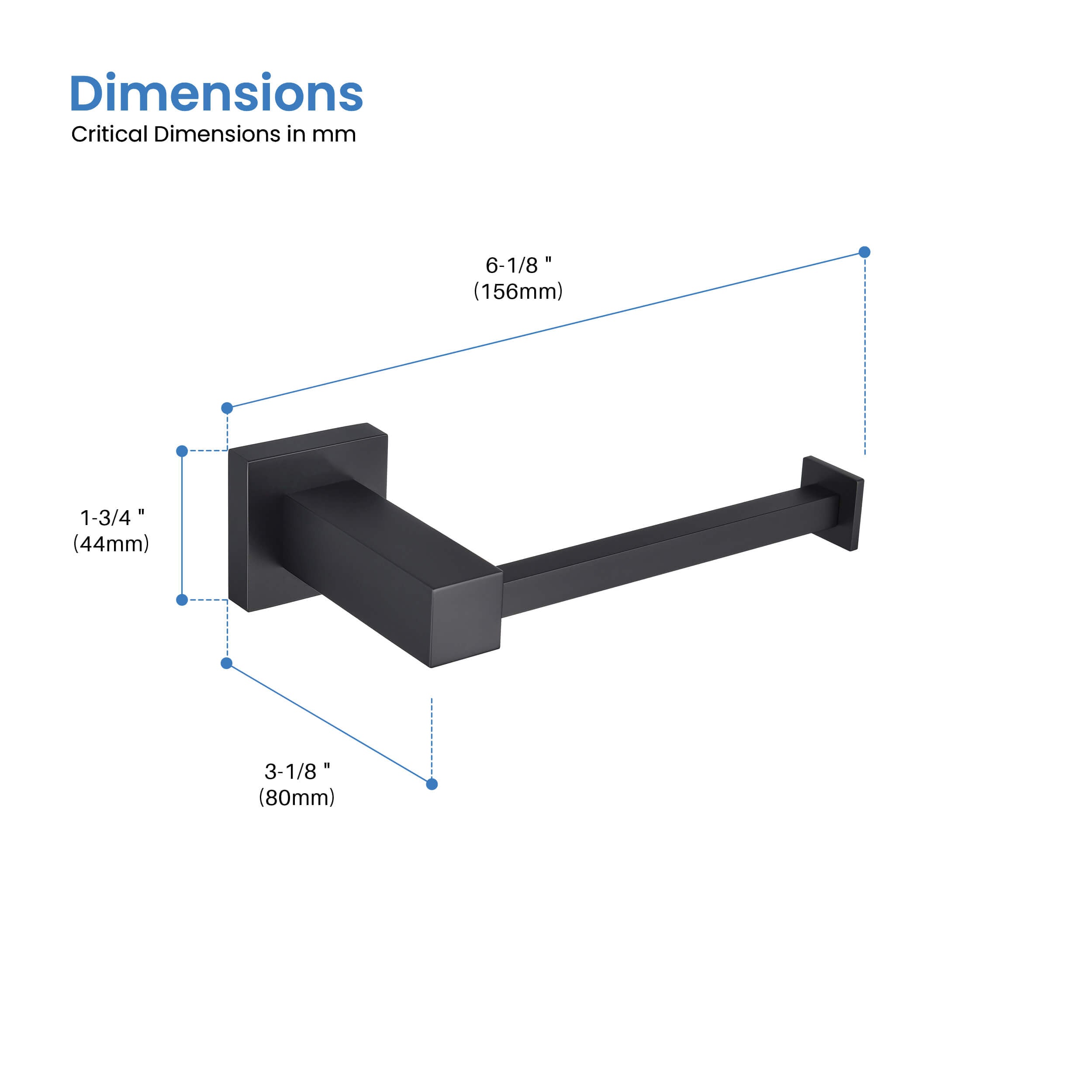 Quadra Bathroom Toilet Paper Holder