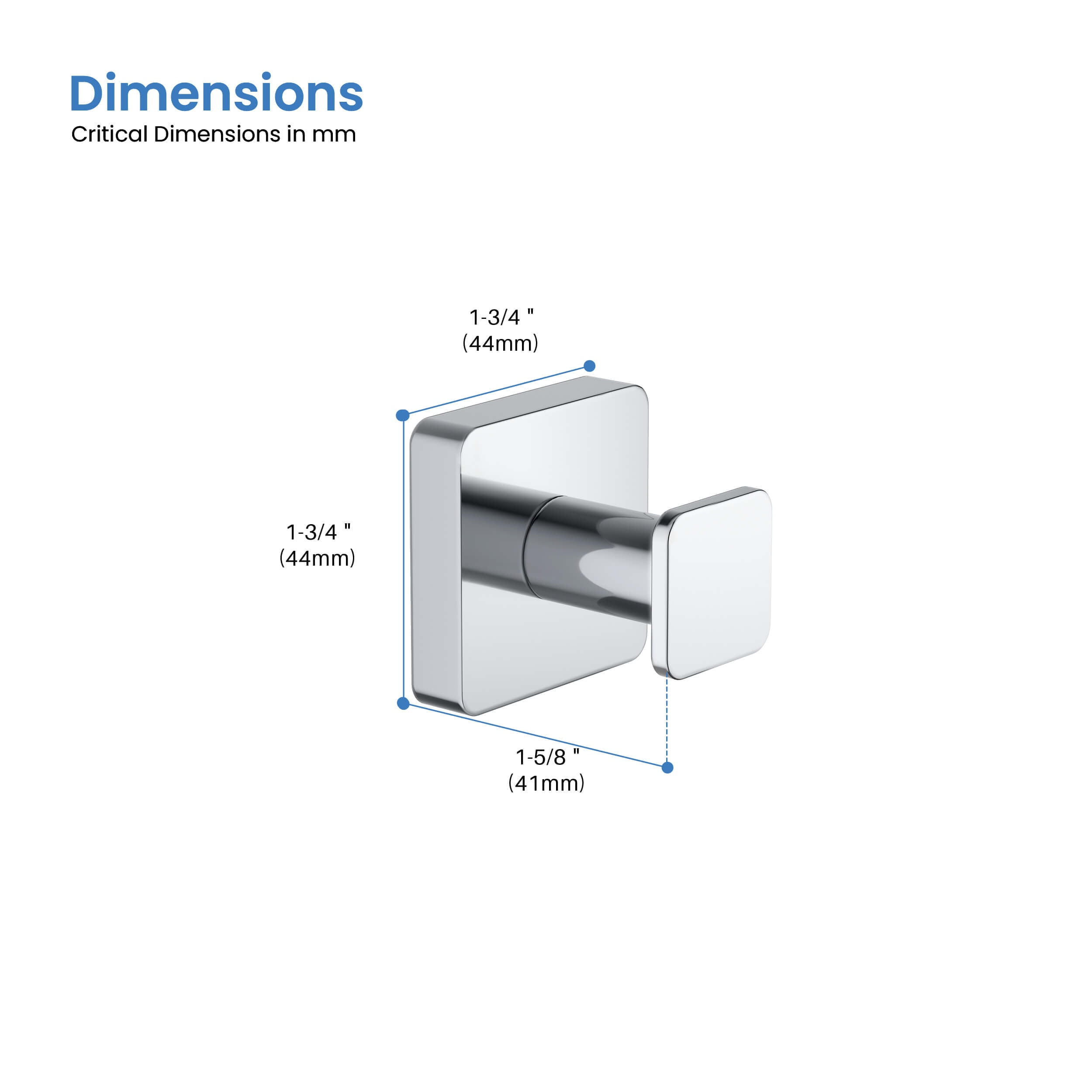 Fusion Bathroom Towel & Robe Hook