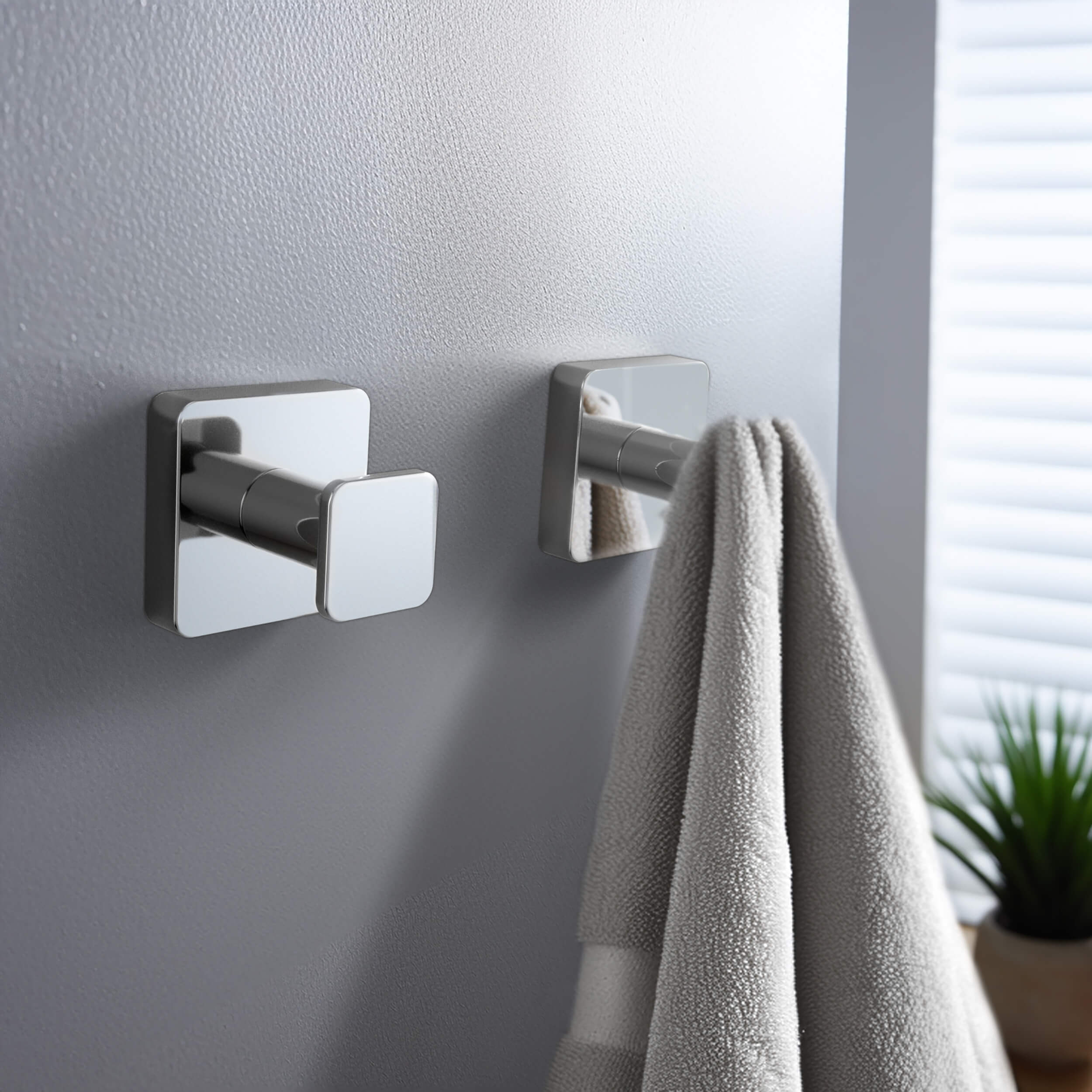 Fusion Bathroom Towel & Robe Hook 3 Count