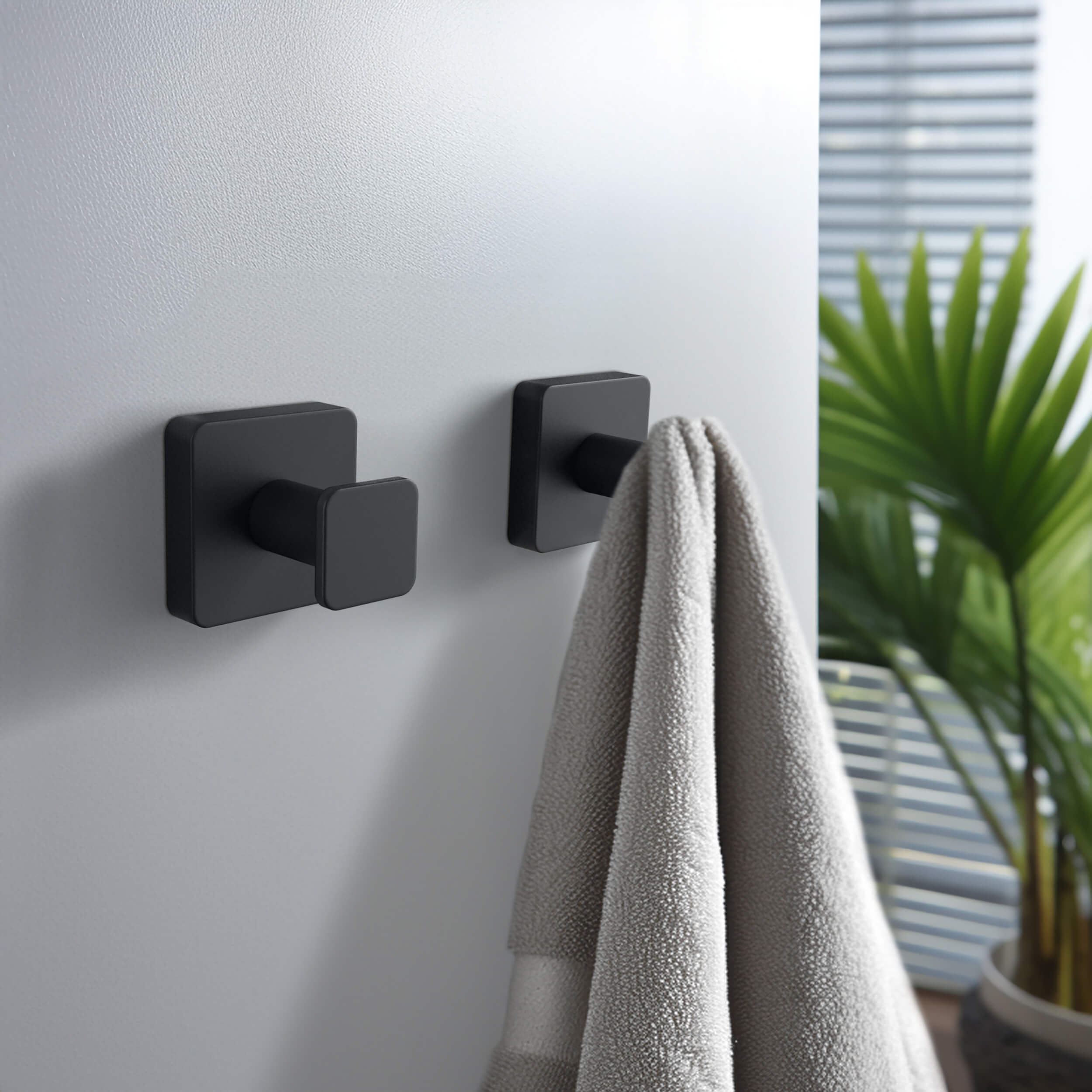 Fusion Bathroom Towel & Robe Hook 2 Count