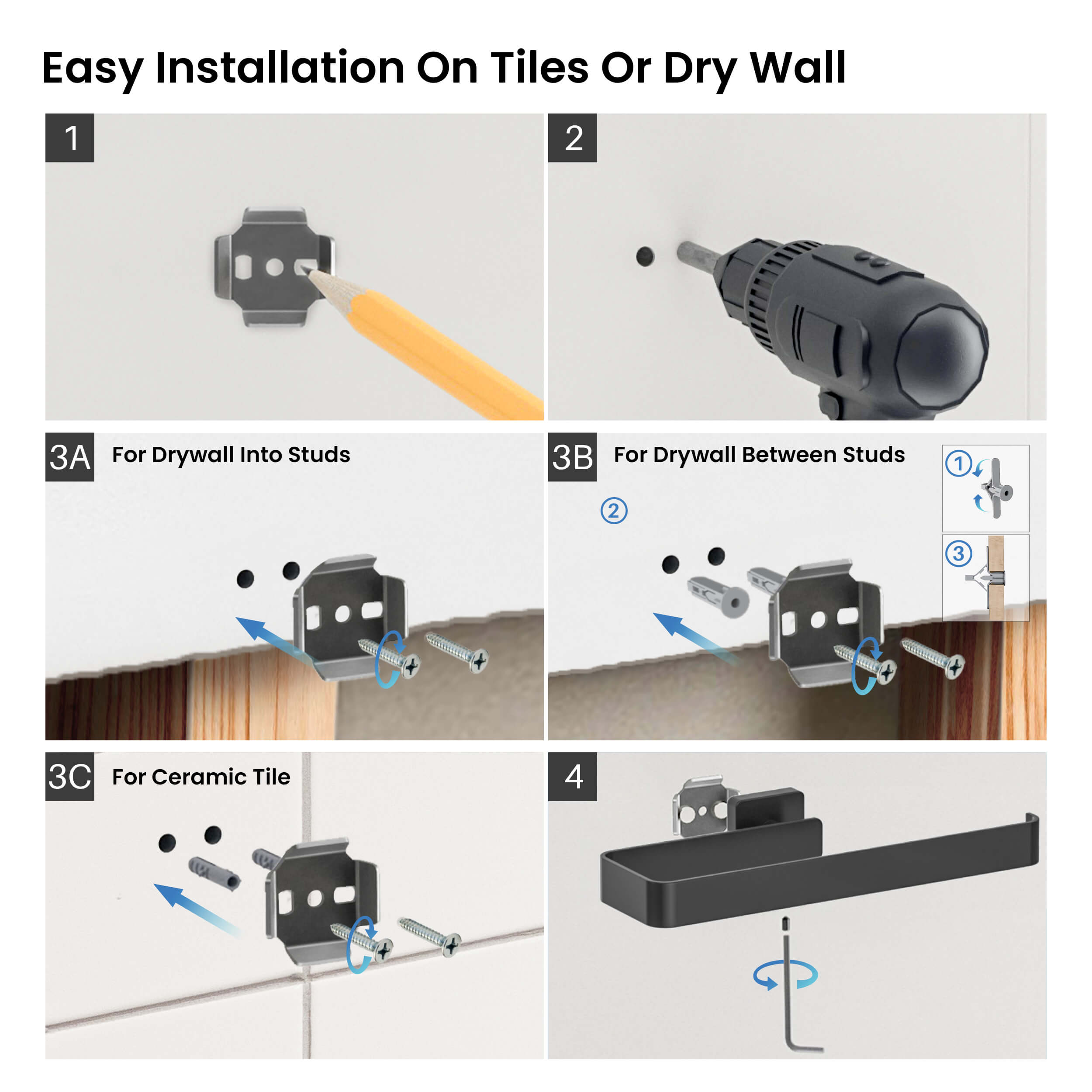 Fusion 10 inch Bathroom Towel Bar