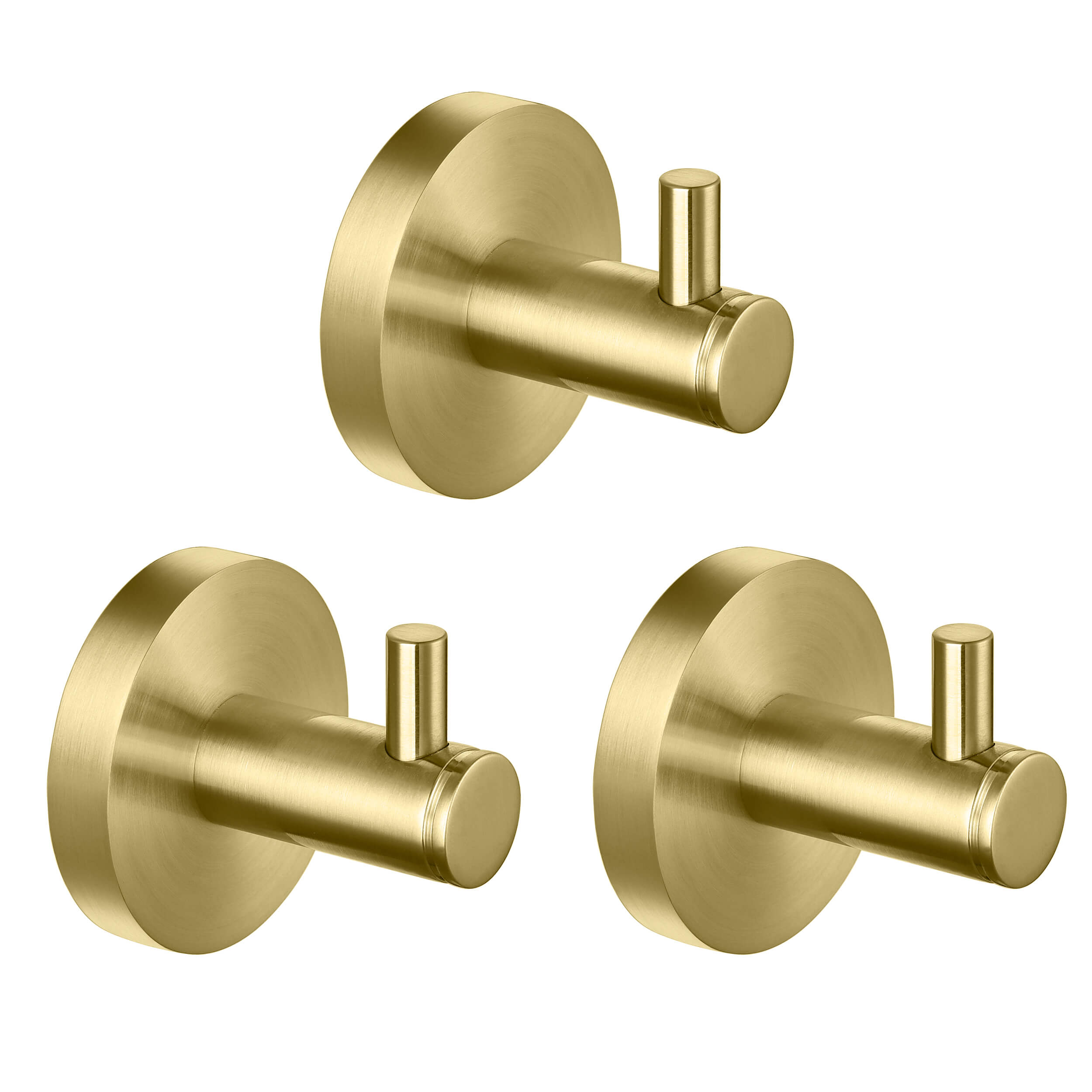 Halo Bathroom Towel & Robe Hook 3 Count