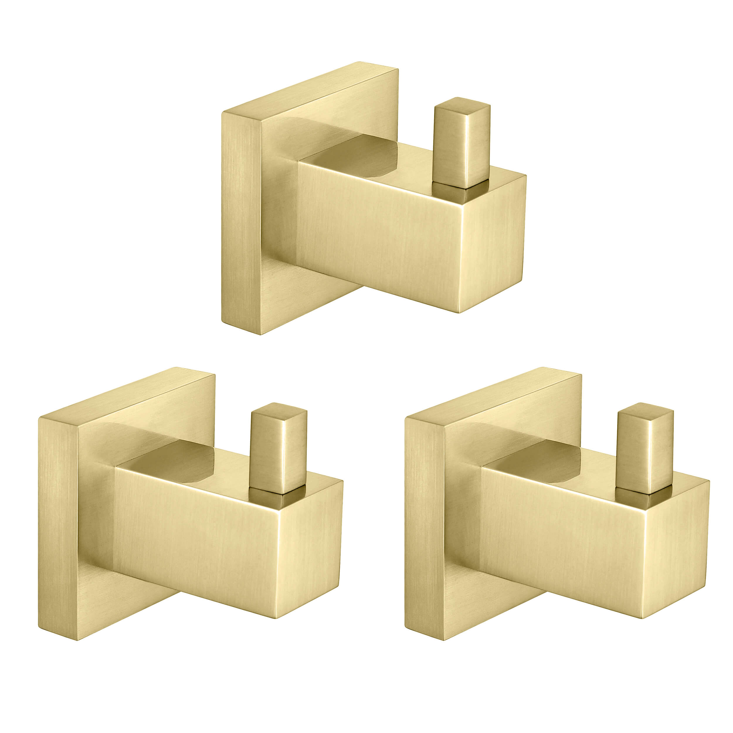Quadra Bathroom Towel & Robe Hook 3 Count