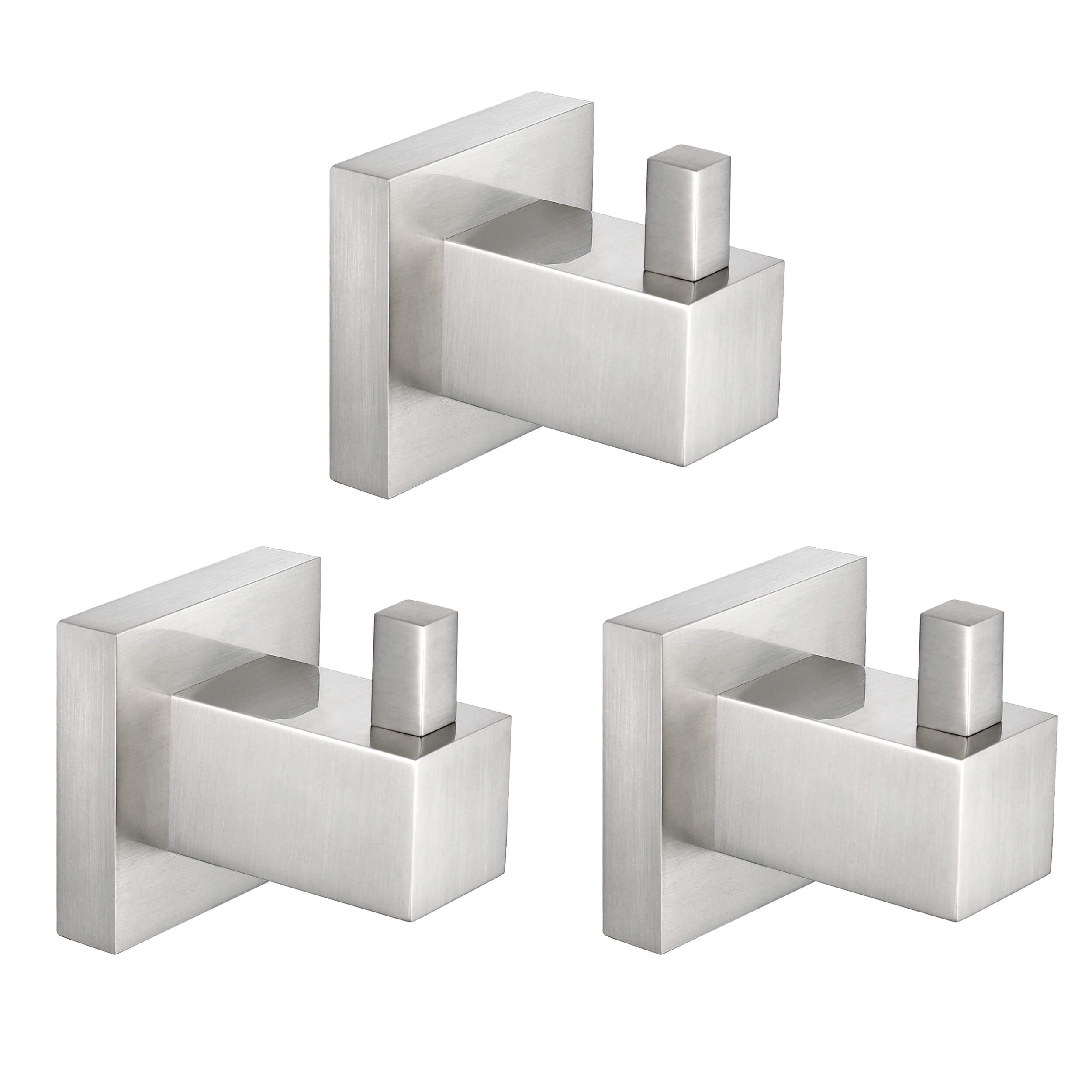 Quadra Bathroom Towel & Robe Hook 3 Count