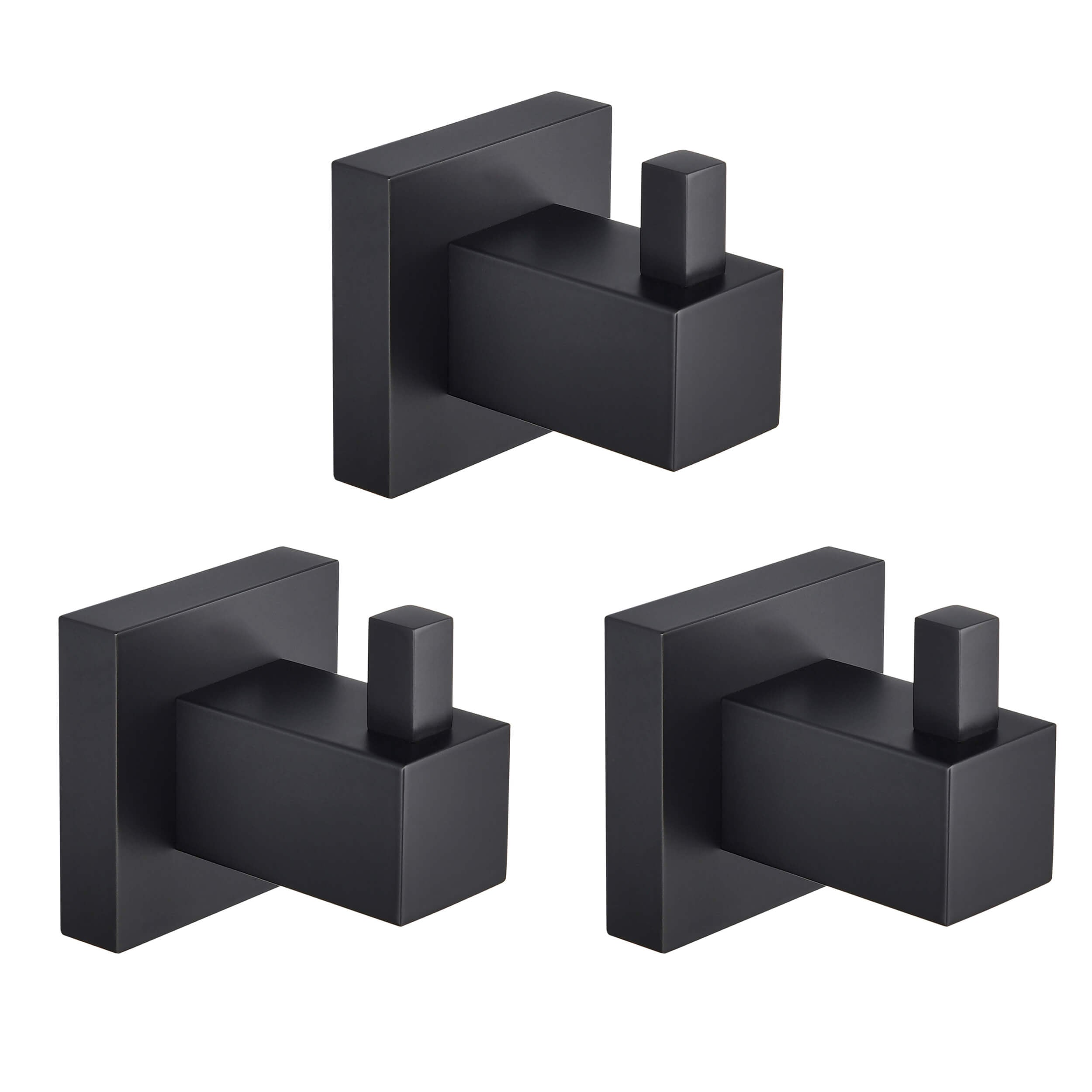 Quadra Bathroom Towel & Robe Hook 3 Count