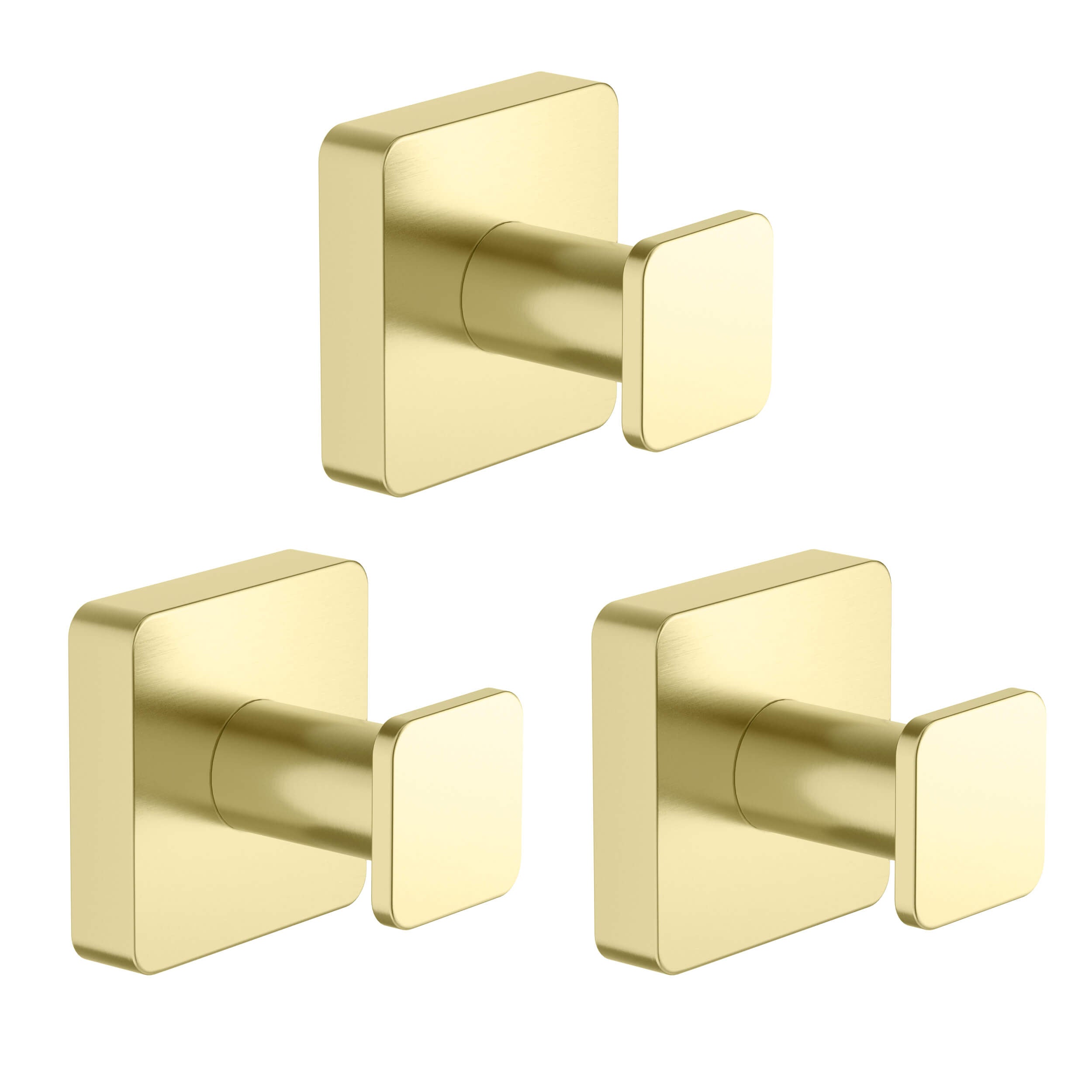Fusion Bathroom Towel & Robe Hook 3 Count