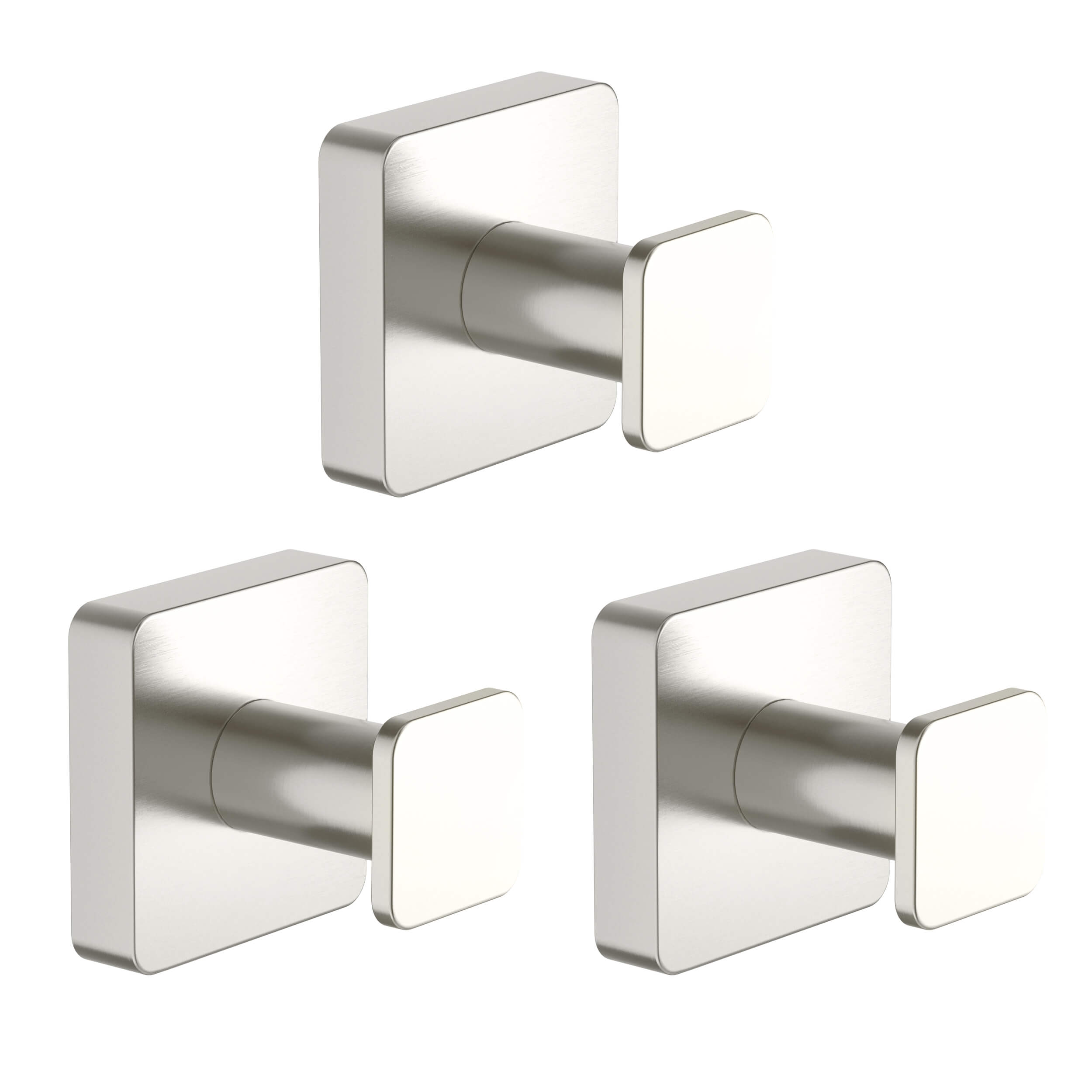Fusion Bathroom Towel & Robe Hook 3 Count