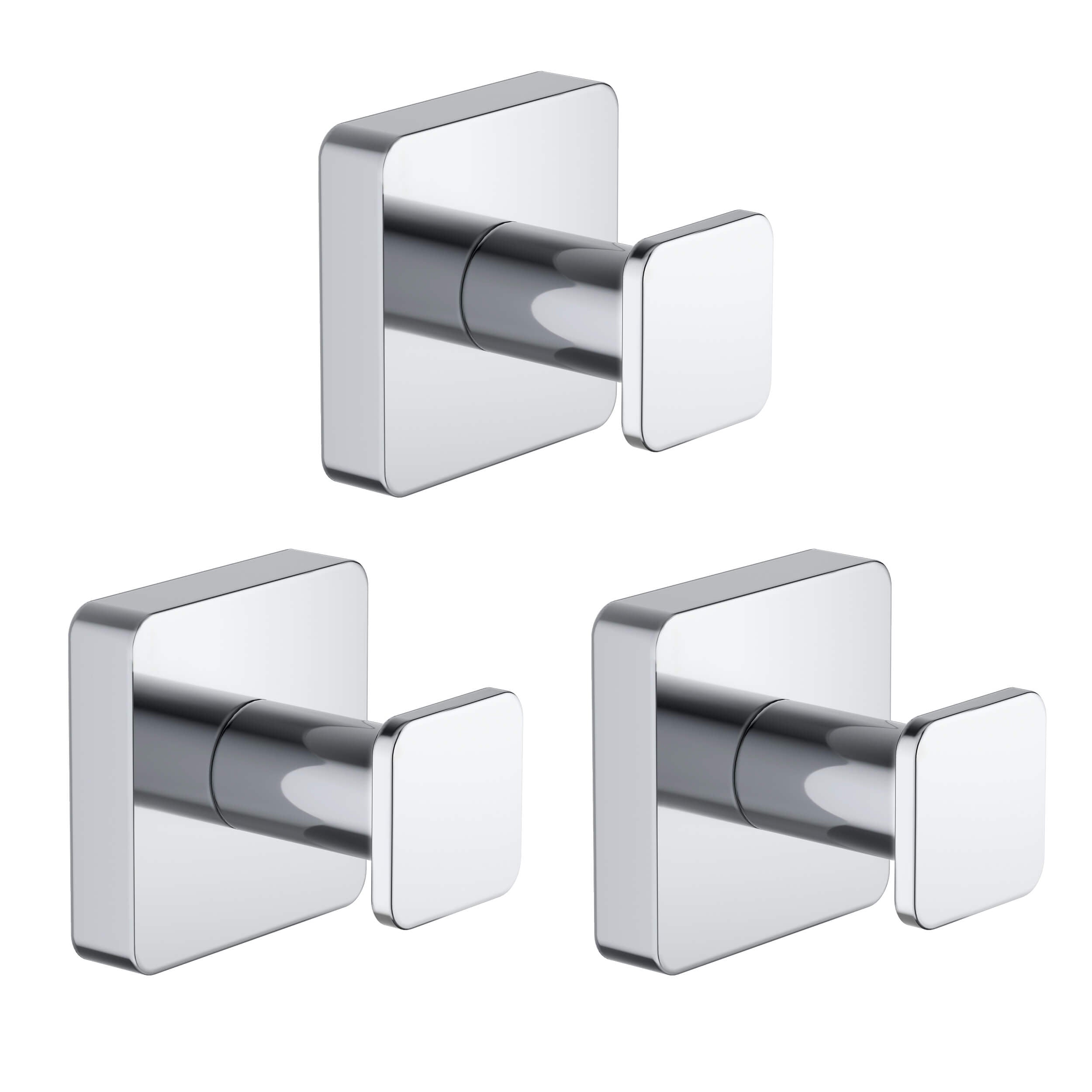 Fusion Bathroom Towel & Robe Hook 3 Count