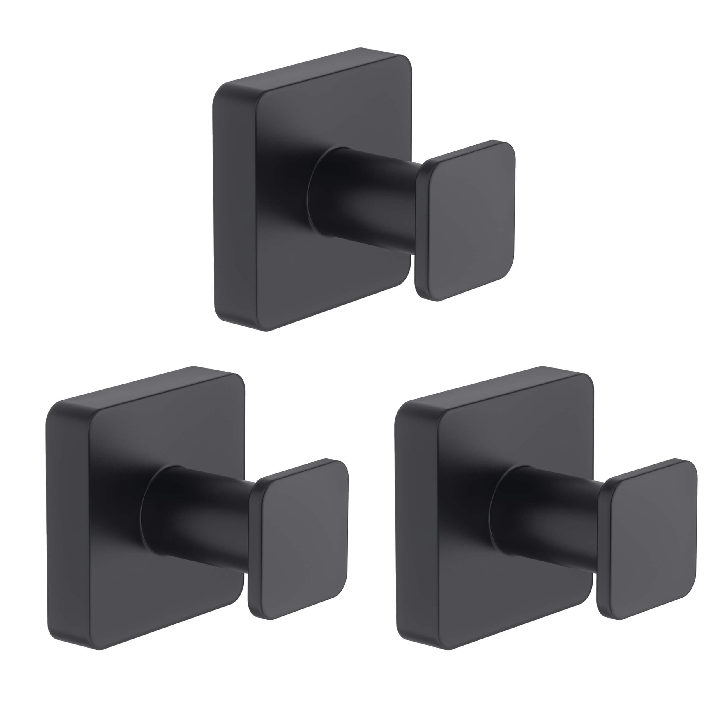 Fusion Bathroom Towel & Robe Hook 3 Count