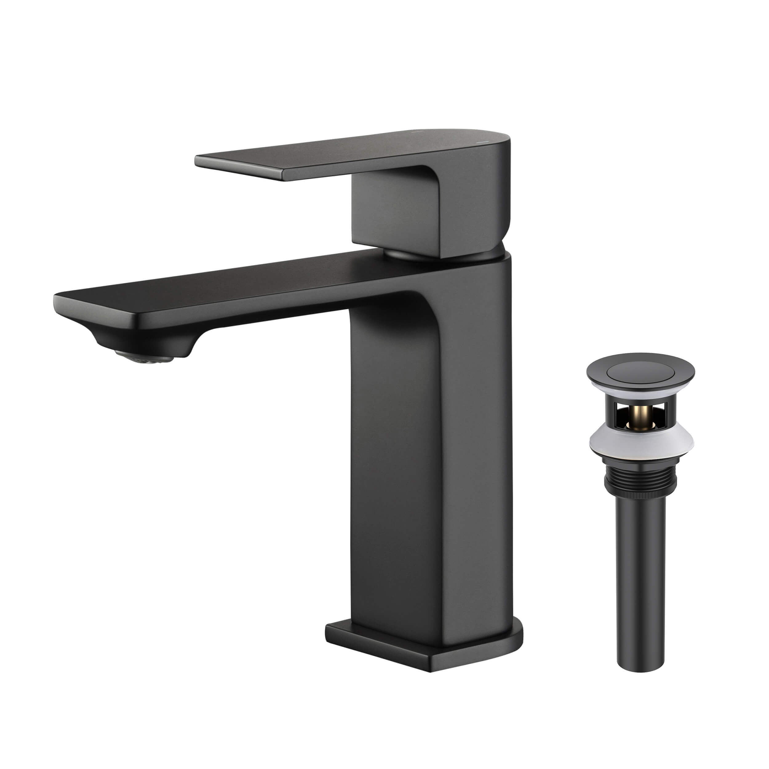 Aurora Single Handle Bathroom Vanity Sink Faucet with Pop Up Drain