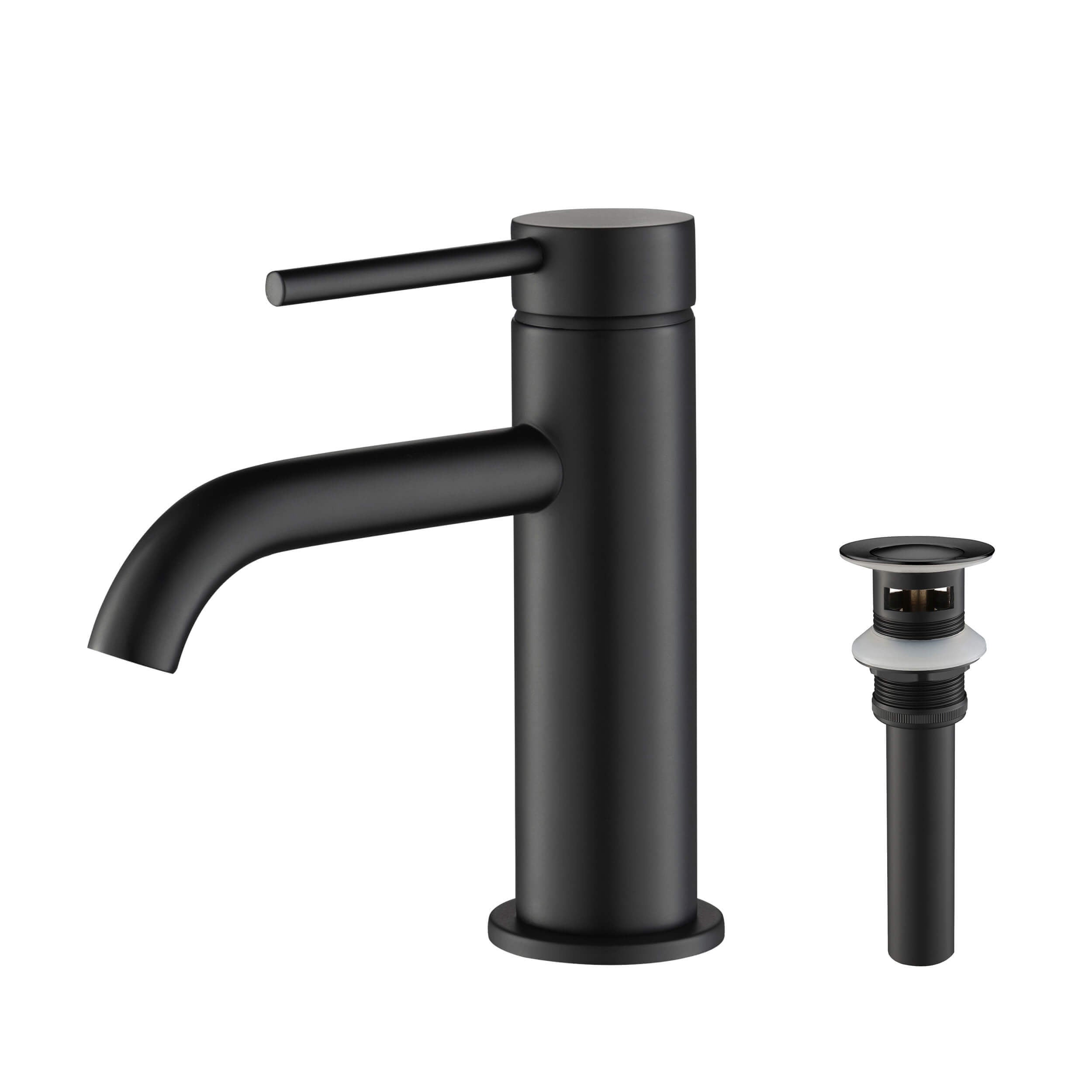 Halo Single Handle Bathroom Vanity Sink Faucet with Pop Up Drain