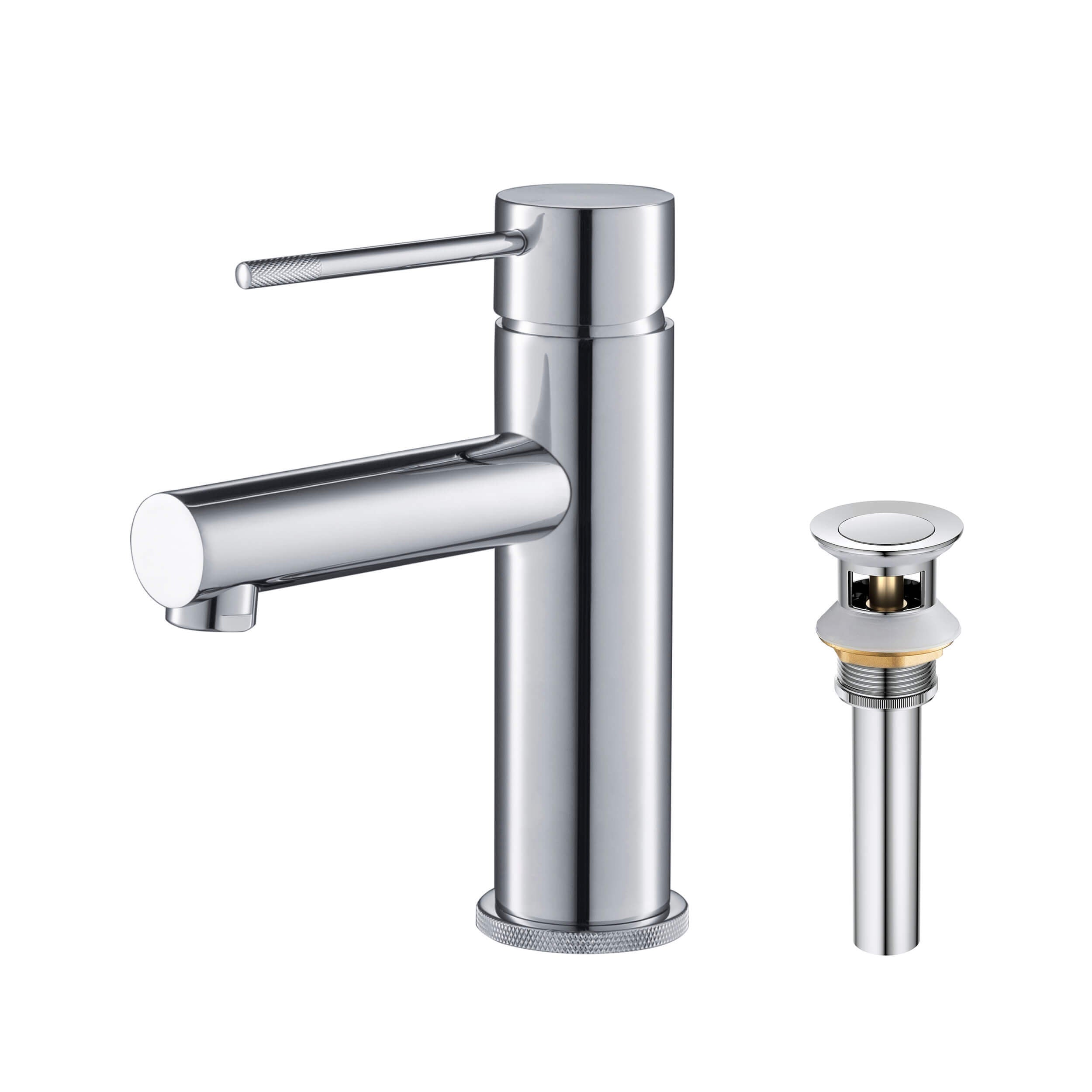 Verona Single Handle Bathroom Vanity Sink Faucet with Pop Up Drain