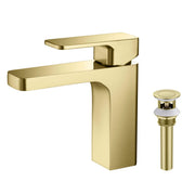 Fusion Single Handle Bathroom Vanity Sink Faucet with Pop Up Drain