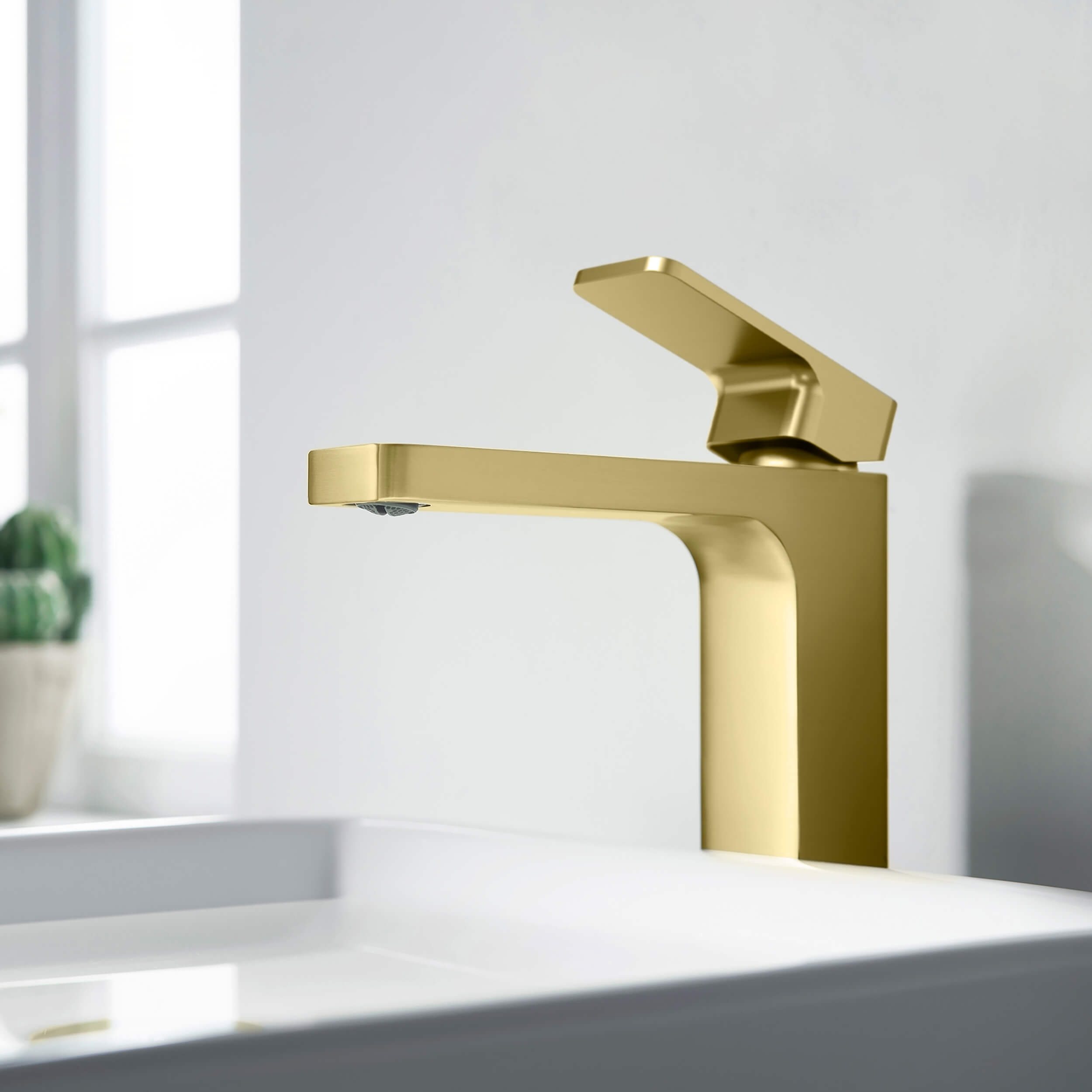 Fusion Single Handle Bathroom Vessel Sink Faucet with Pop Up Drain