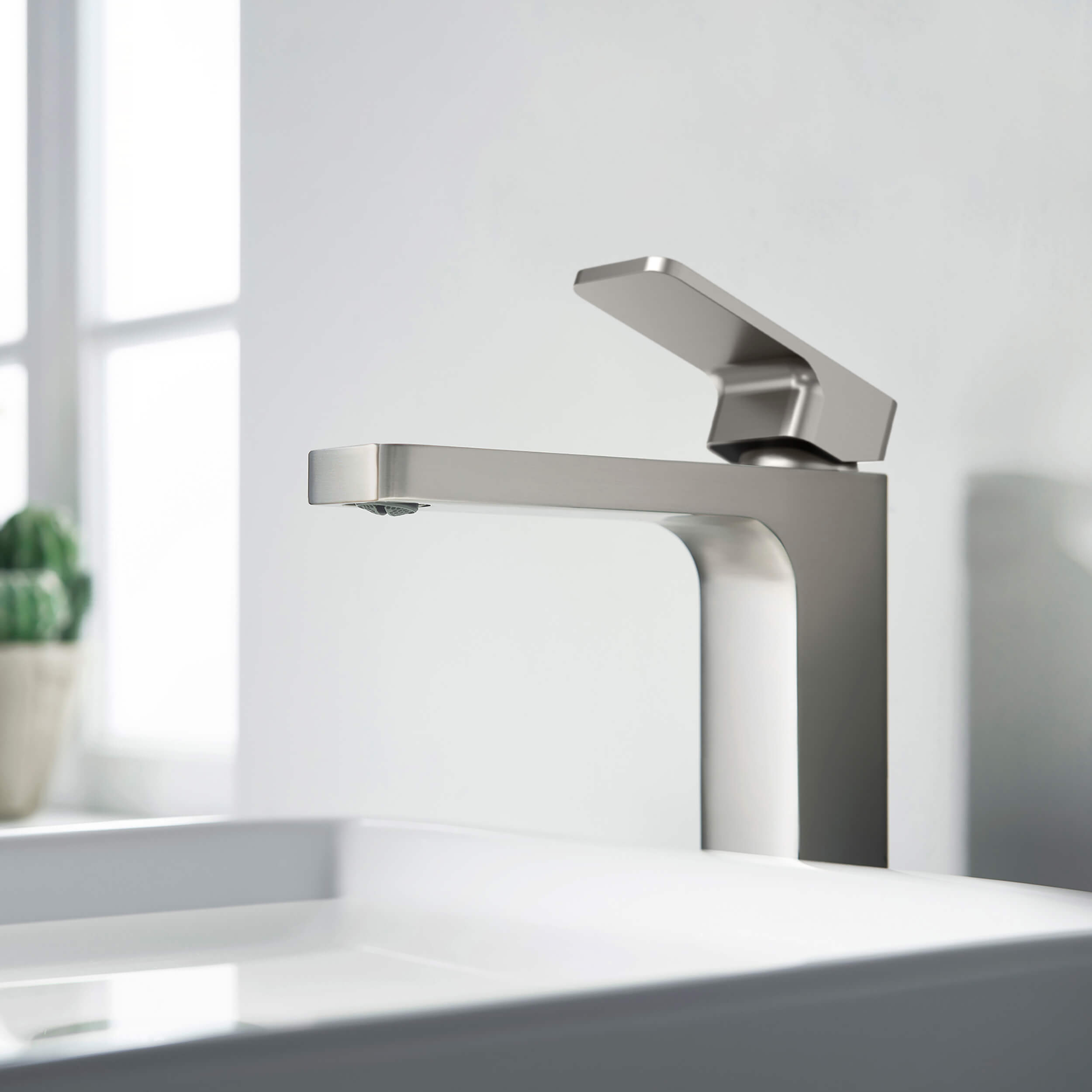 Fusion Single Handle Bathroom Vessel Sink Faucet with Pop Up Drain