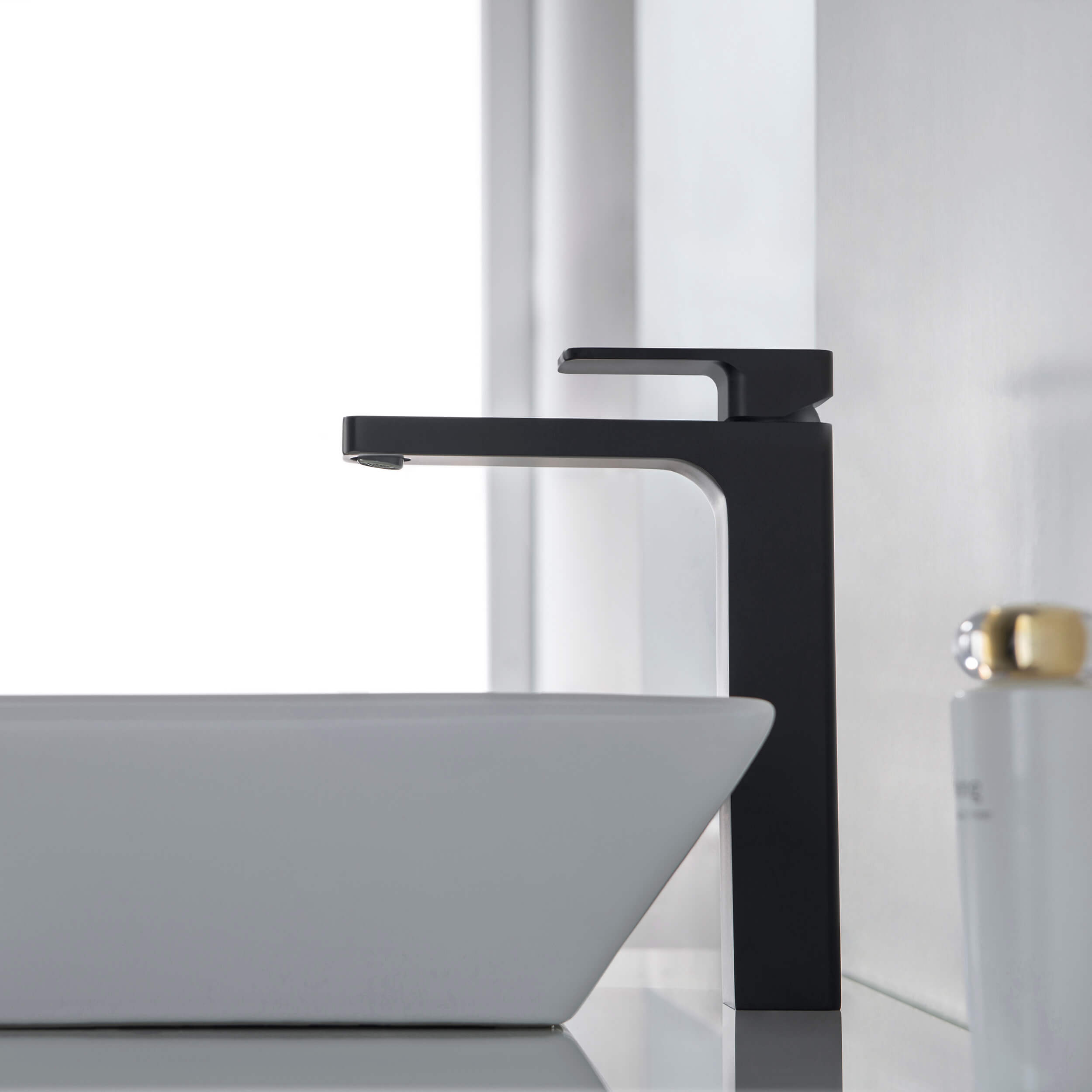Fusion Single Handle Bathroom Vessel Sink Faucet with Pop Up Drain
