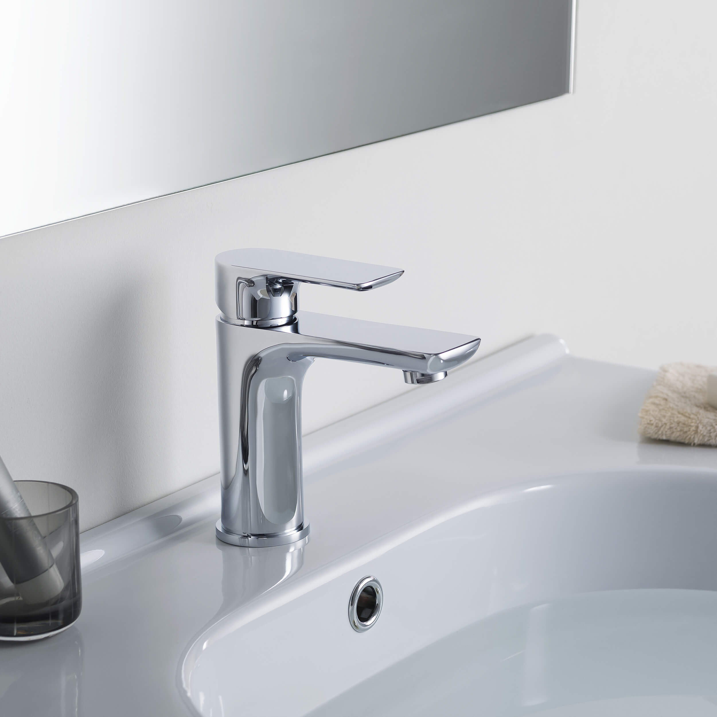 Austin Single Handle Bathroom Vanity Sink Faucet with Pop Up Drain
