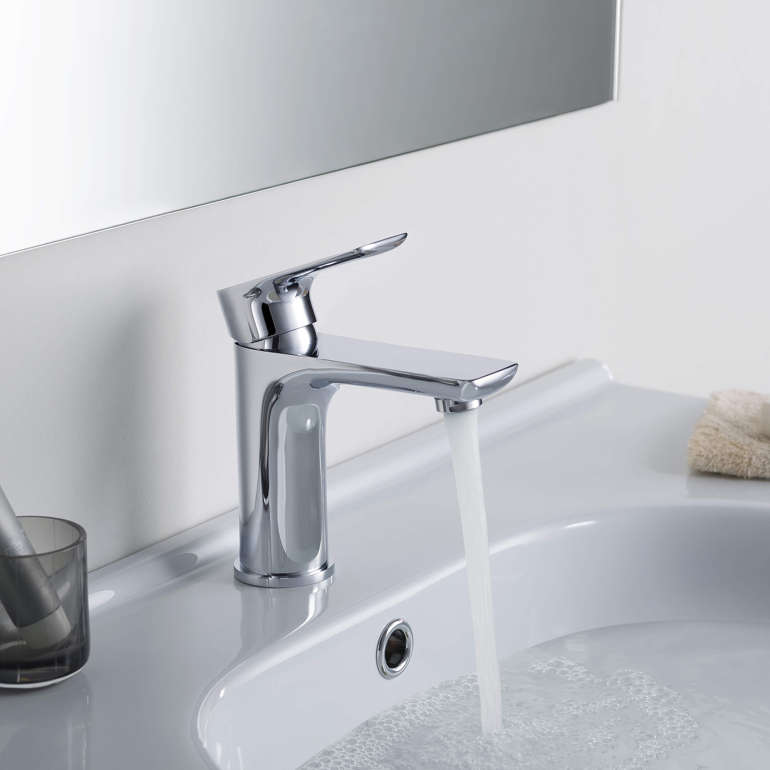 Austin Single Handle Bathroom Vanity Sink Faucet with Pop Up Drain