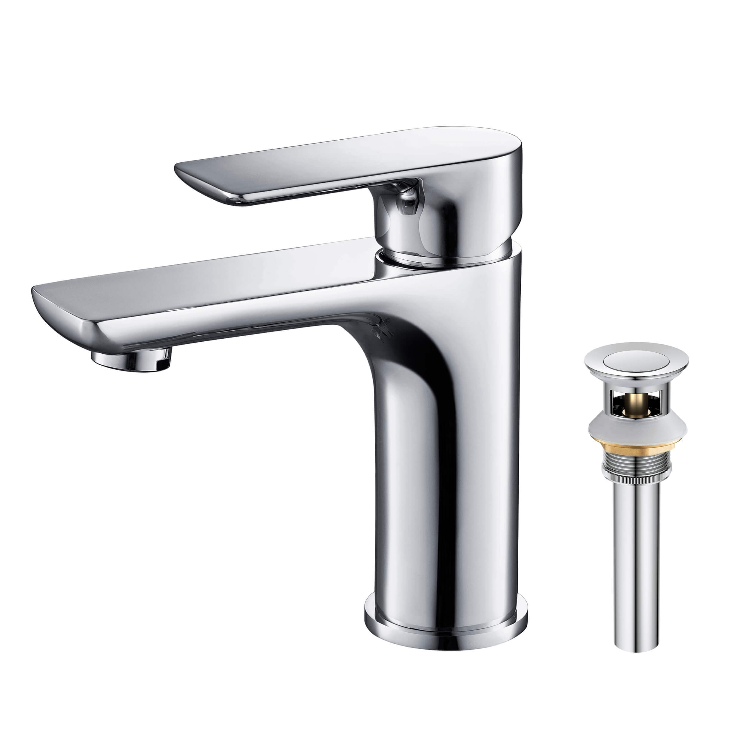 Austin Single Handle Bathroom Vanity Sink Faucet with Pop Up Drain