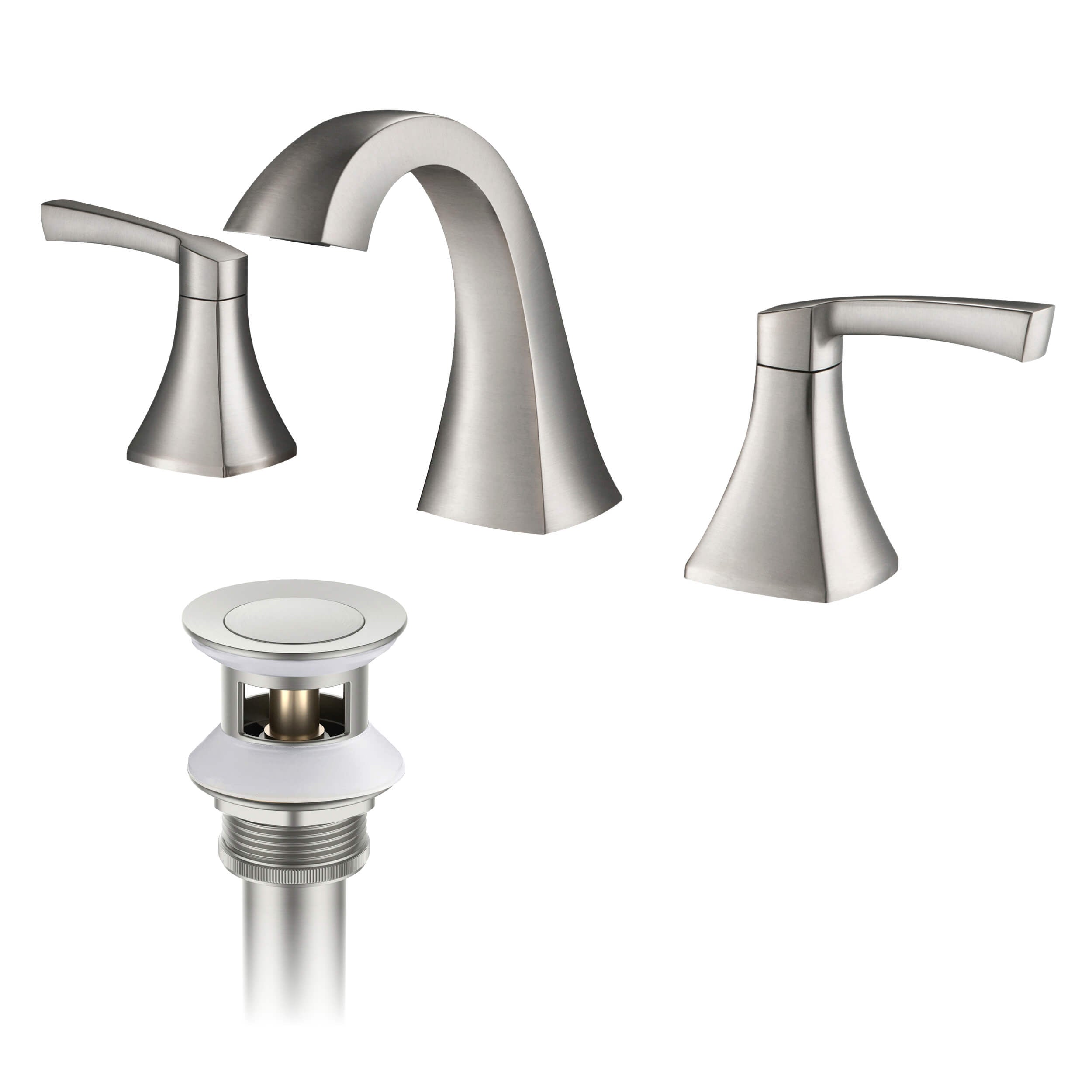 Vermont 8" Widespread Bathroom Sink Faucet with Drain Assembly