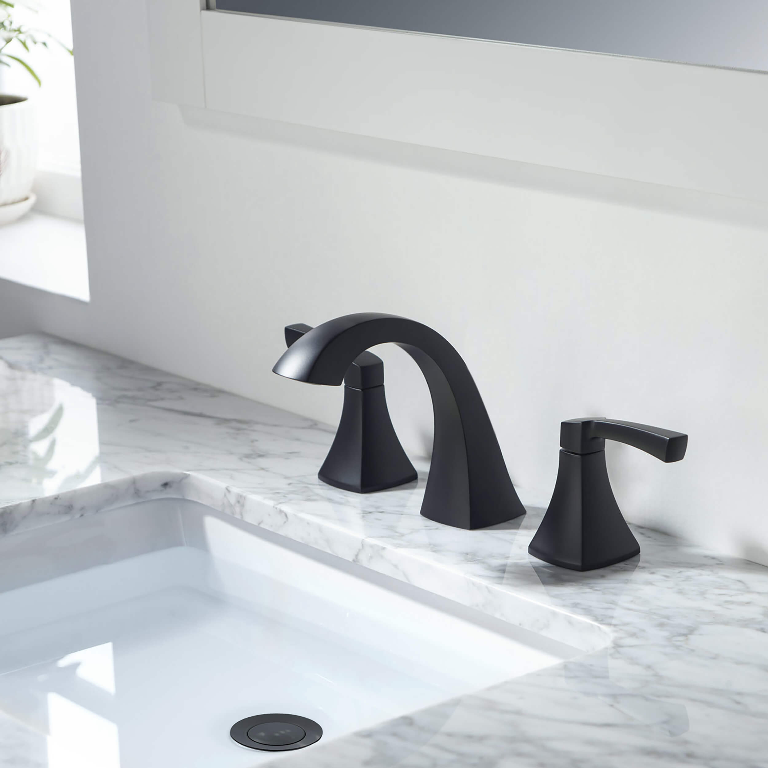 Vermont 8" Widespread Bathroom Sink Faucet with Drain Assembly