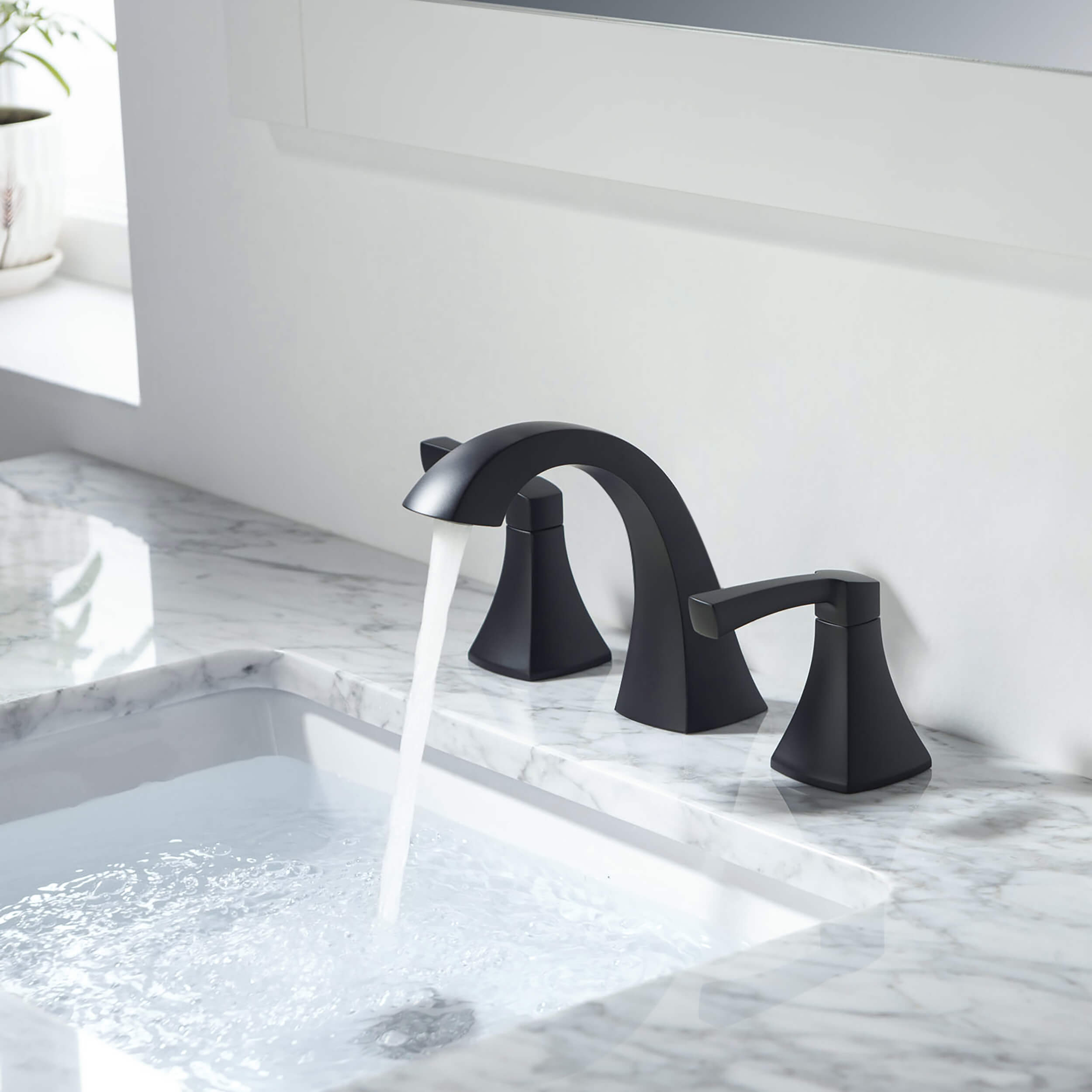 Vermont 8" Widespread Bathroom Sink Faucet with Drain Assembly