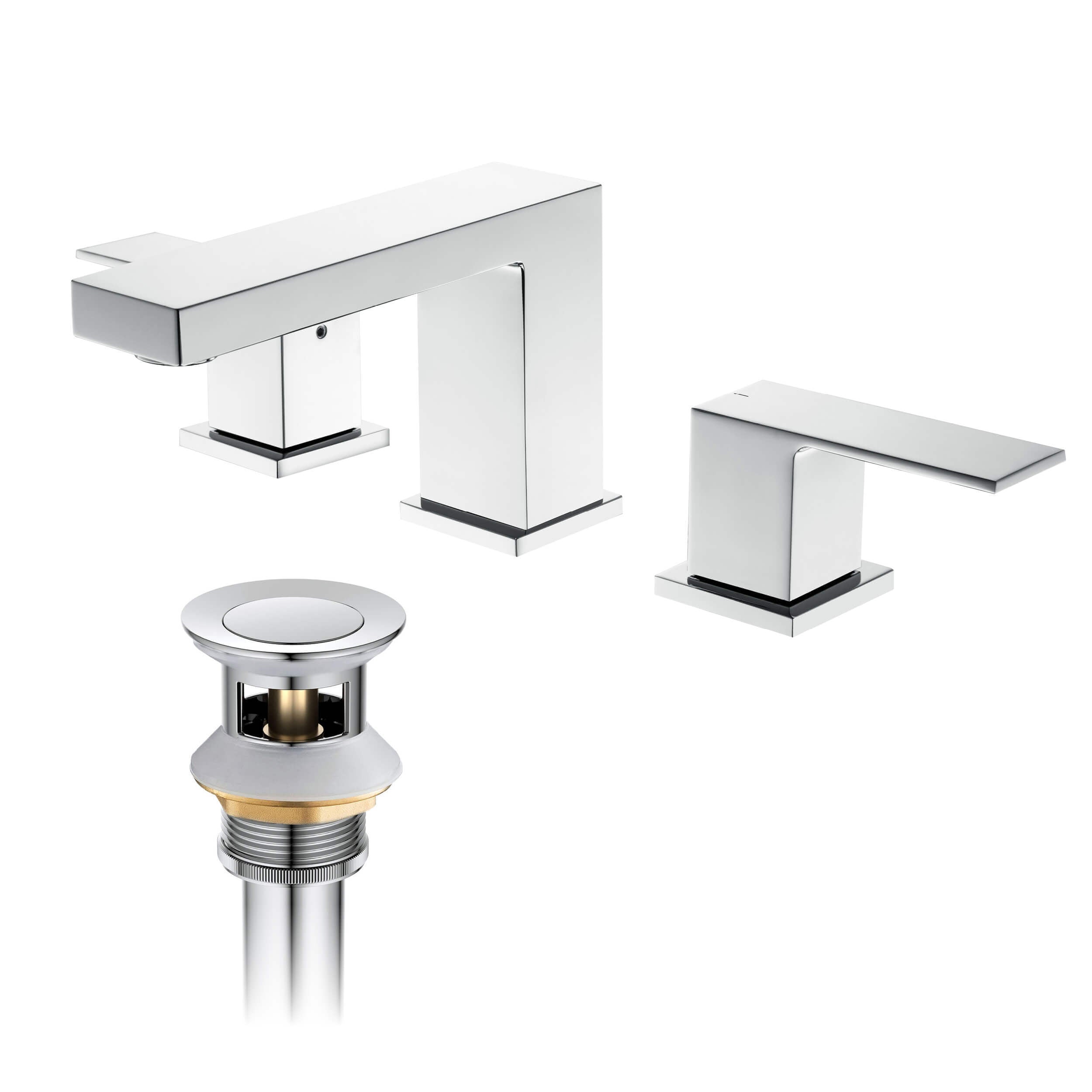 Quadra 8" Widespread Bathroom Sink Faucet with Drain Assembly