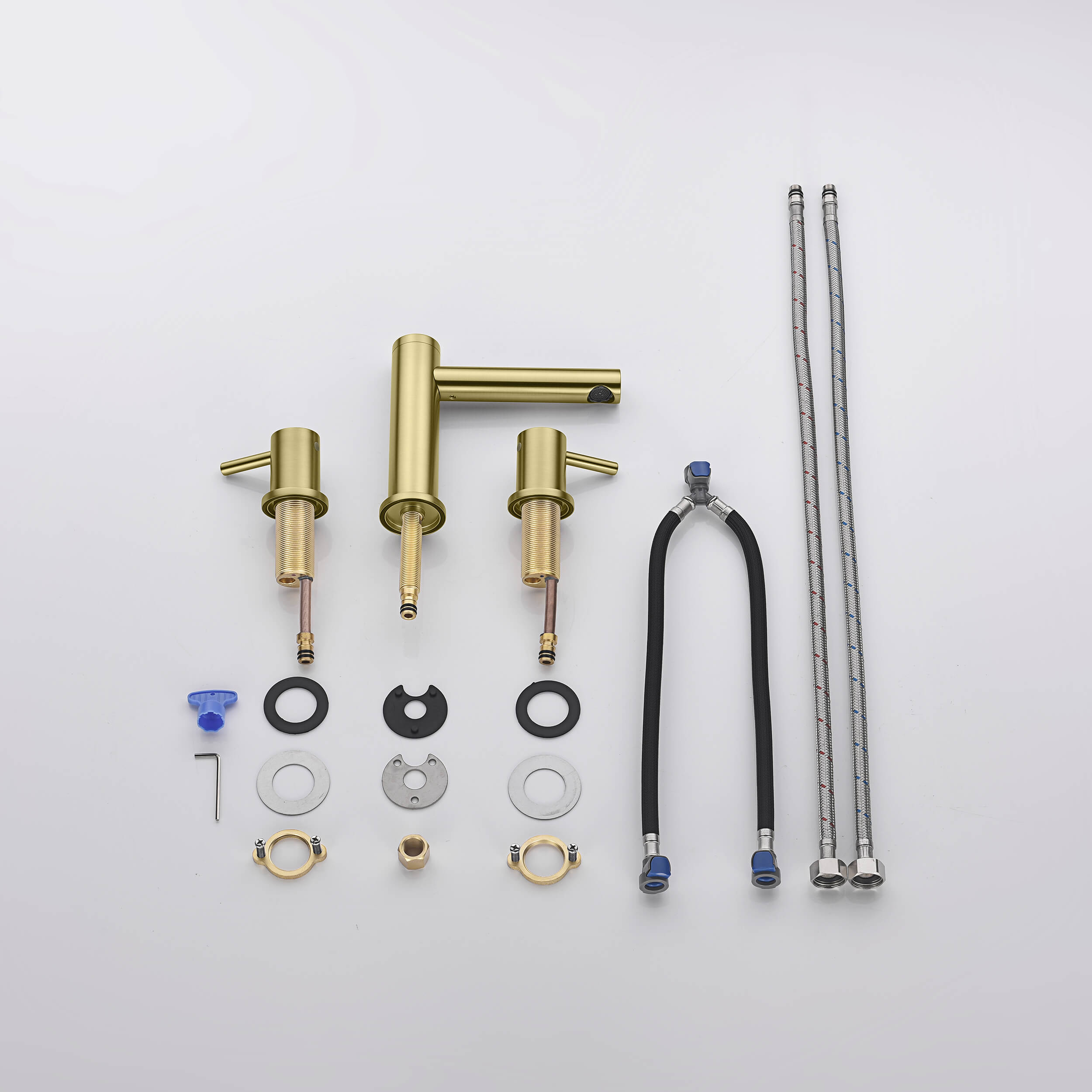 Halo 8" Widespread Bathroom Sink Faucet with Drain Assembly