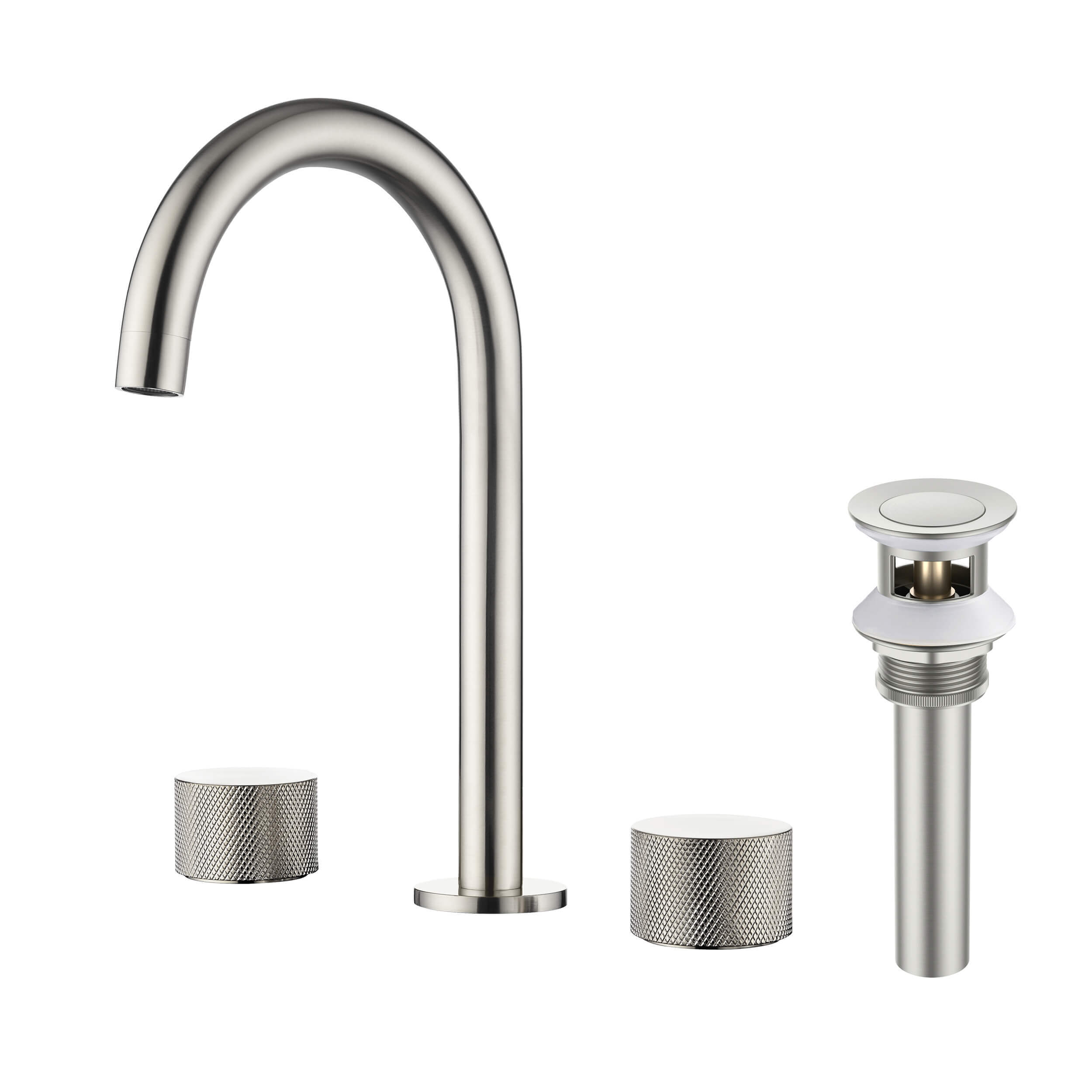 Verona 8" Widespread Bathroom Sink Faucet with Drain Assembly