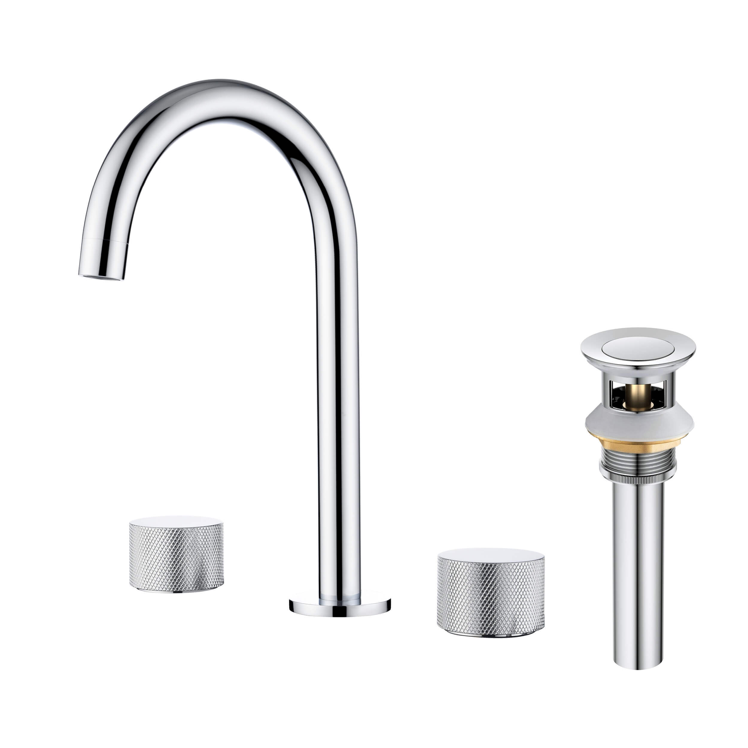Verona 8" Widespread Bathroom Sink Faucet with Drain Assembly