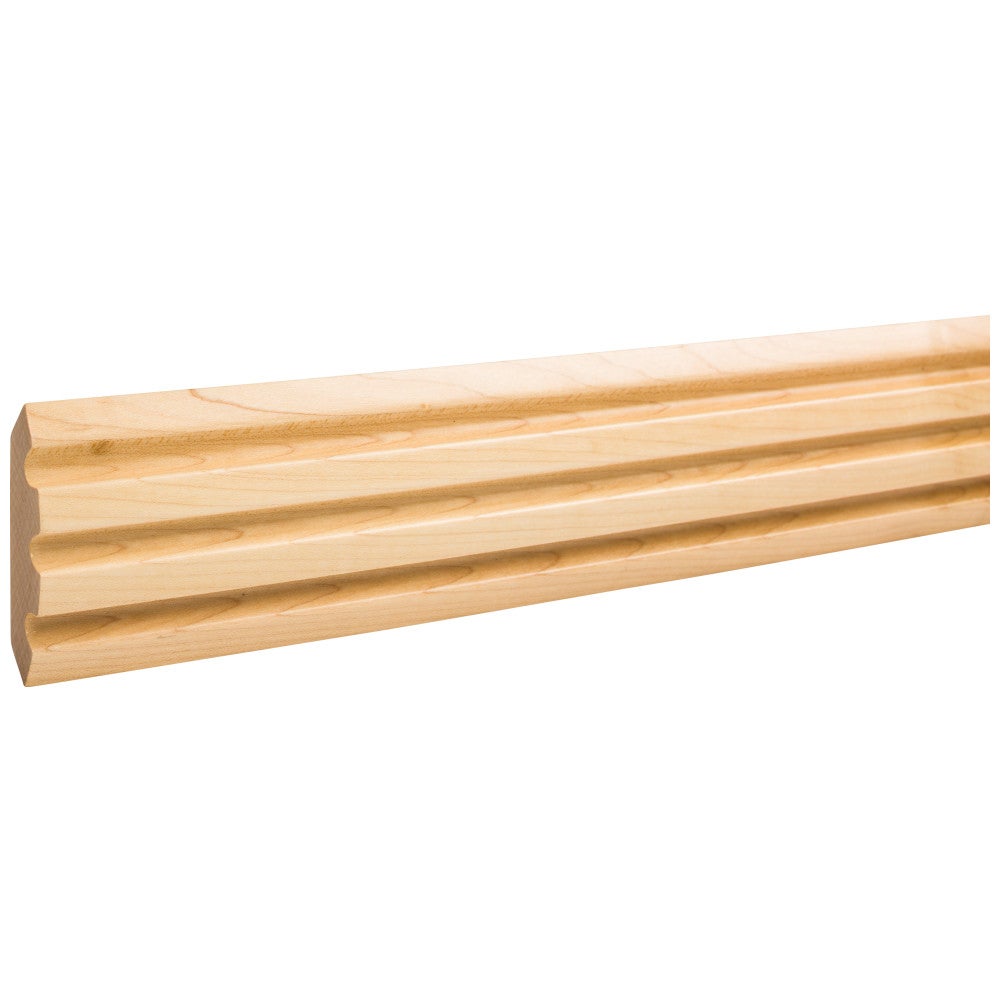 Hardware Resources 3/4" D x 2-3/4" H Oak Fluted Corner Moulding