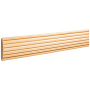 Hardware Resources 3/4" D x 2-5/8" H Hard Maple Reed Corner Moulding
