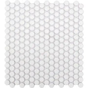 CC Mosaics White Matte (12x12 Penny Round Mosaic)