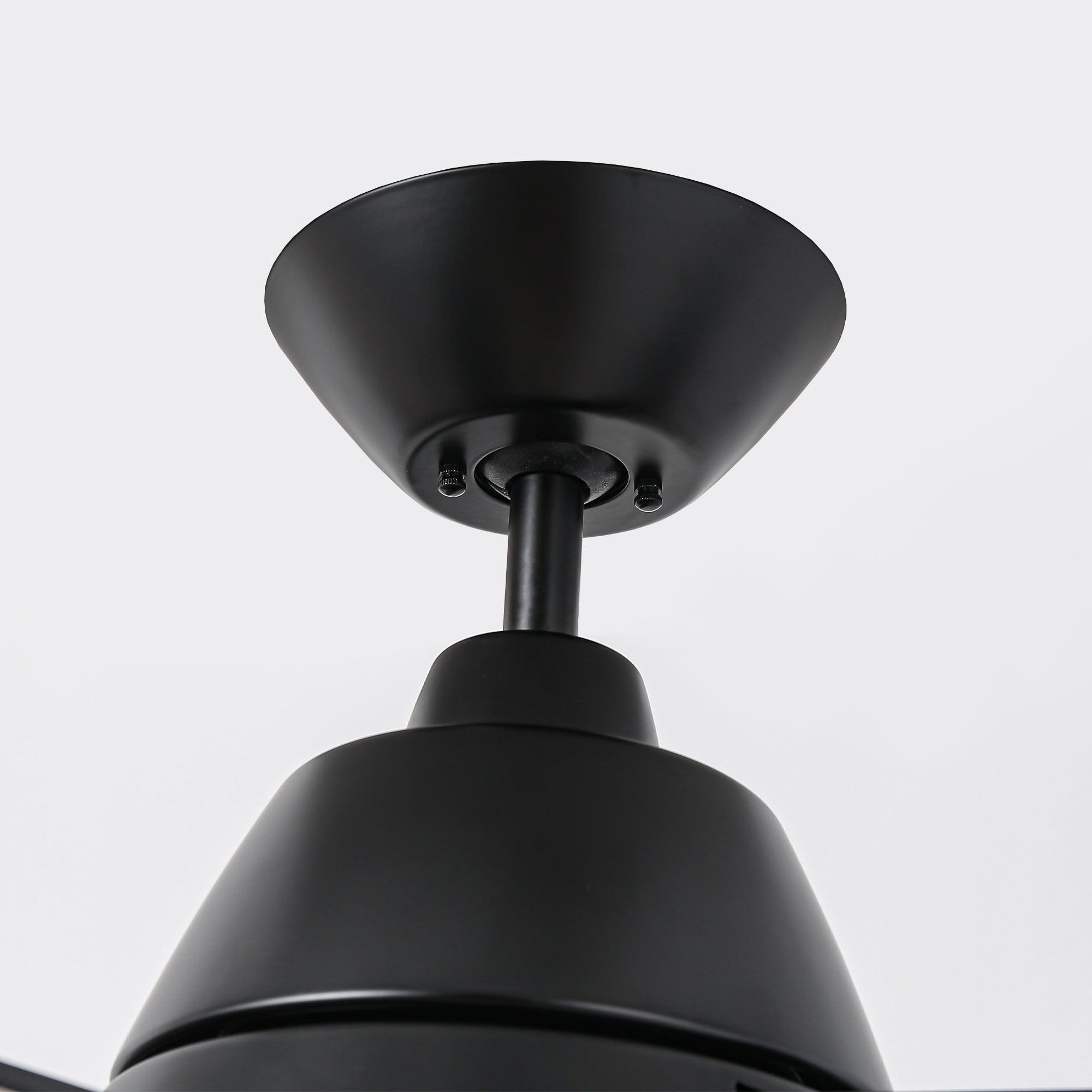 52" 4 Speed Wall Control Ceiling Fan with LED Lighting