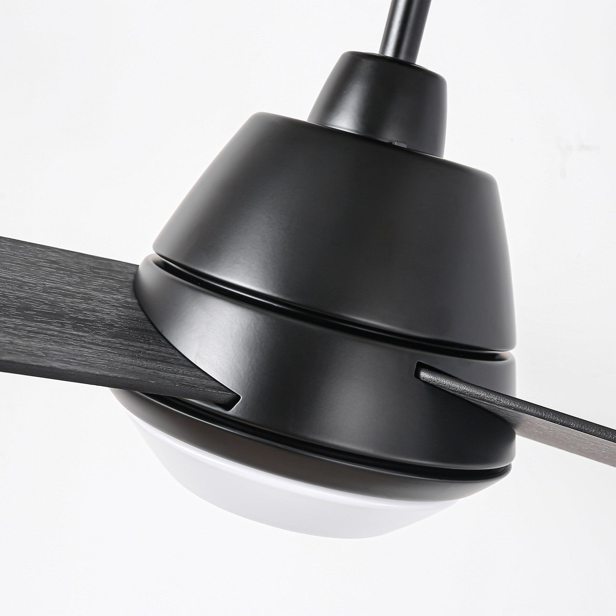 52" 4 Speed Wall Control Ceiling Fan with LED Lighting