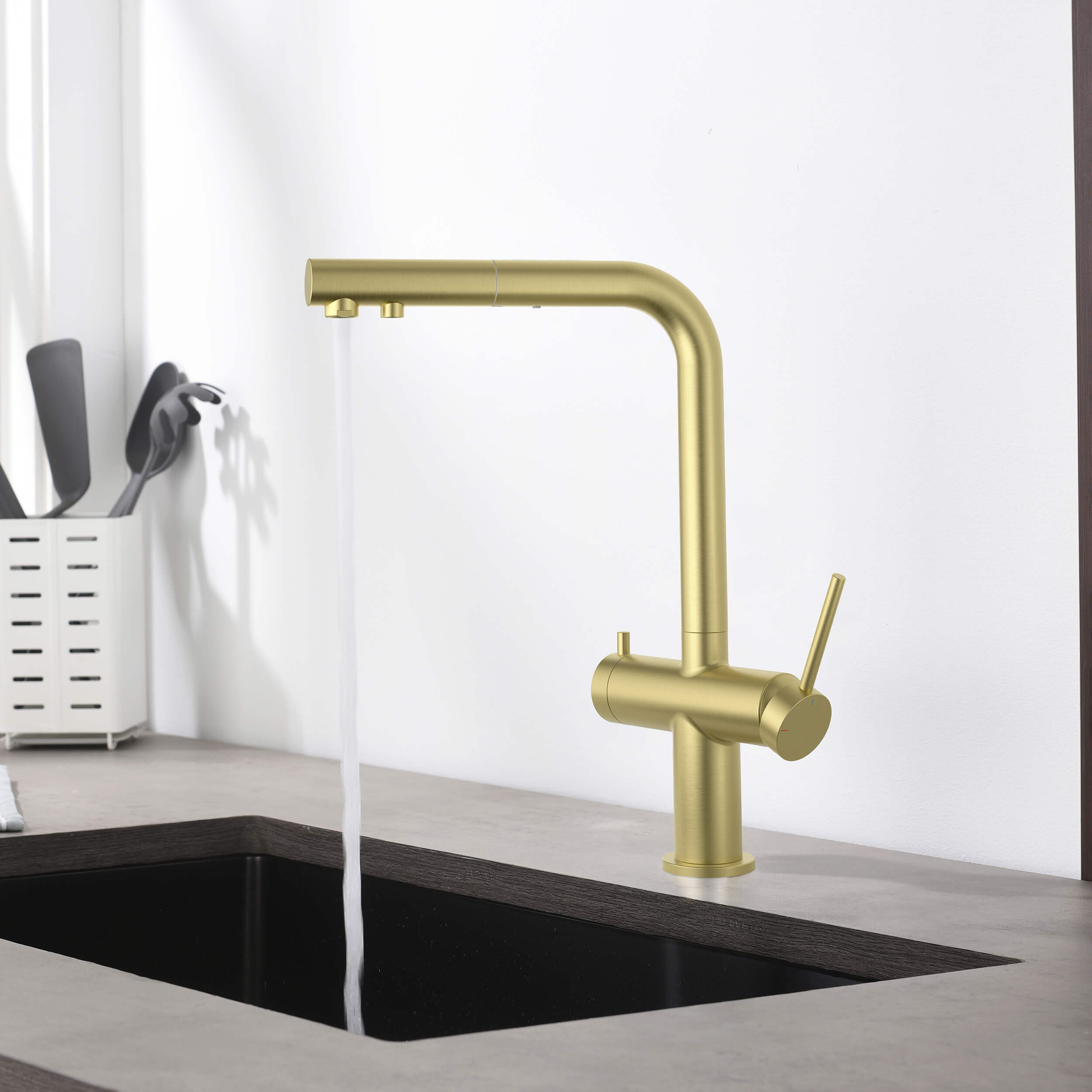 Halo 2-in-1 Pull Out Kitchen Filtration Faucet