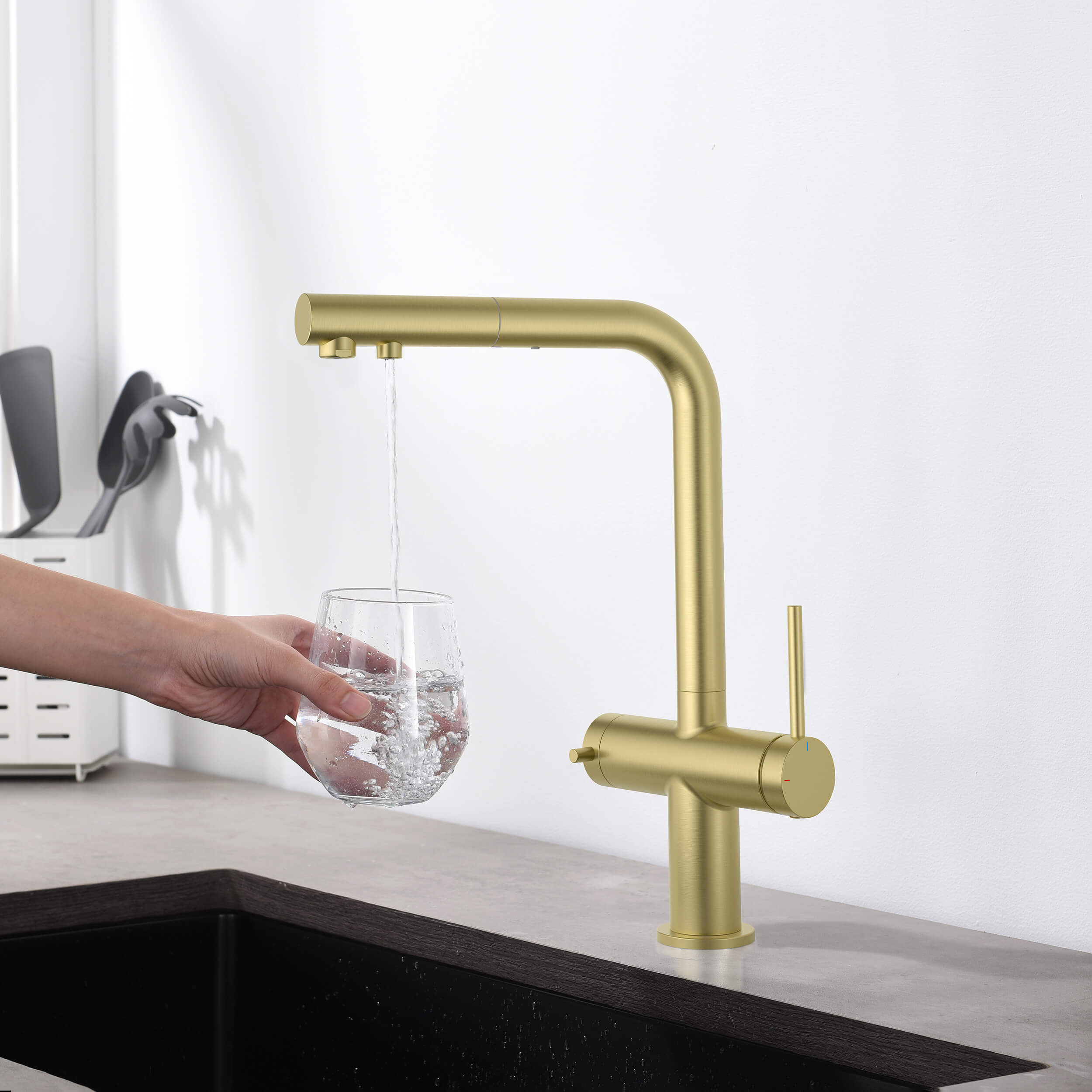 Halo 2-in-1 Pull Out Kitchen Filtration Faucet